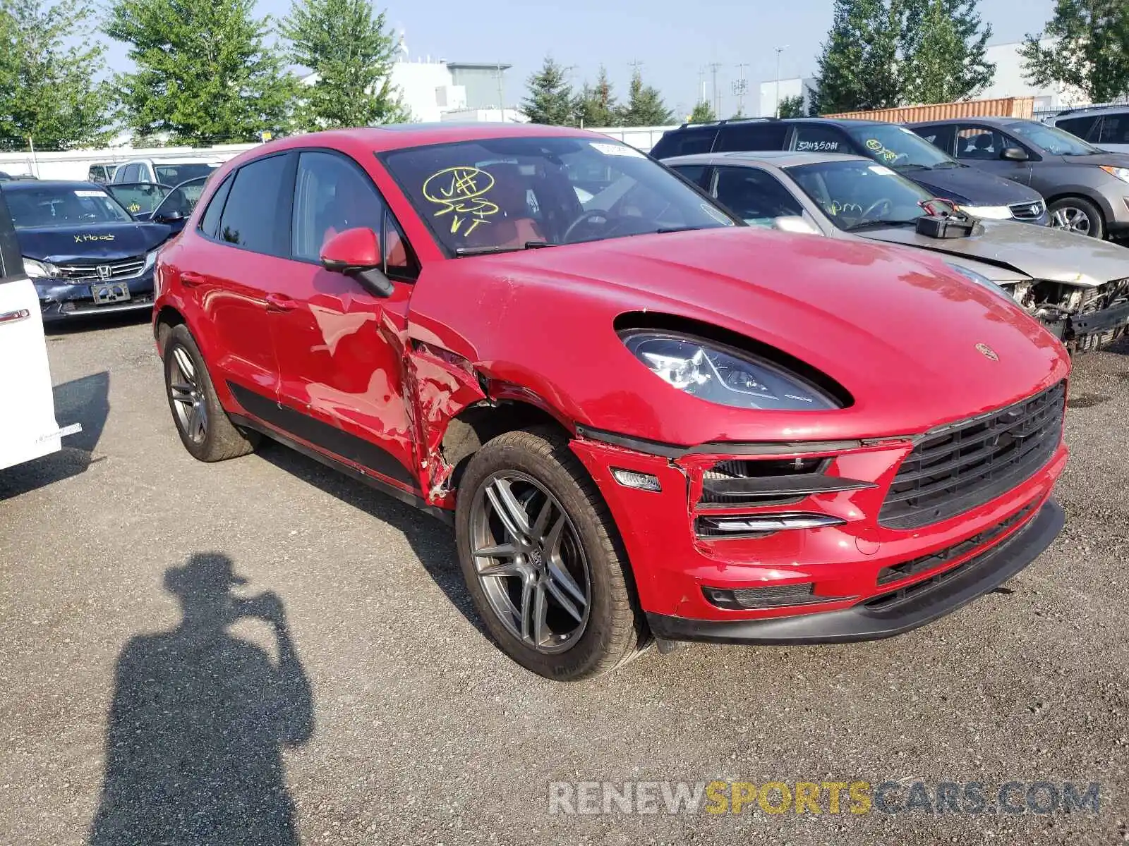 1 Photograph of a damaged car WP1AB2A54LLB30370 PORSCHE MACAN 2020