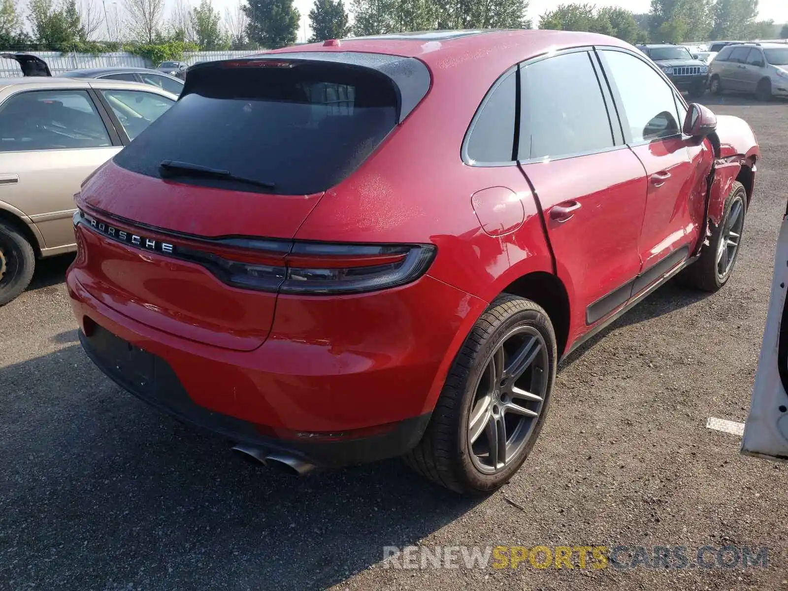 4 Photograph of a damaged car WP1AB2A54LLB30370 PORSCHE MACAN 2020