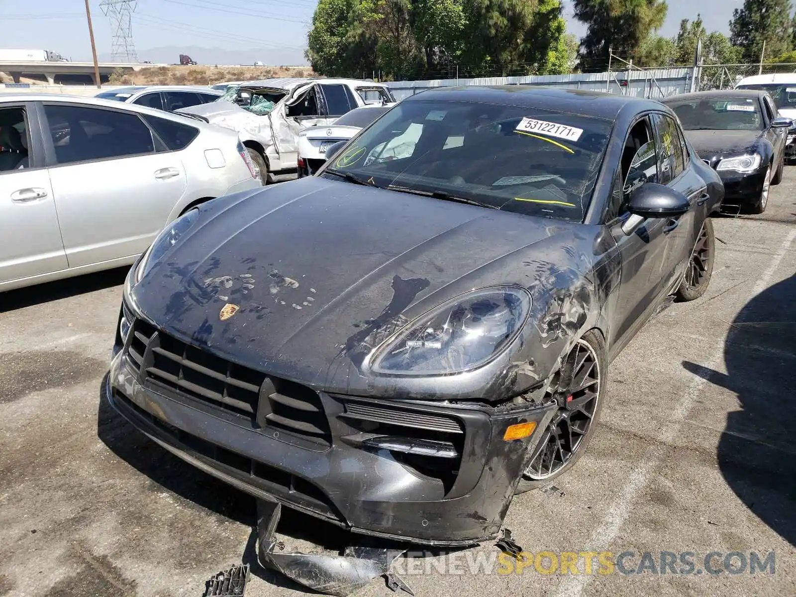 2 Photograph of a damaged car WP1AG2A53LLB55150 PORSCHE MACAN 2020