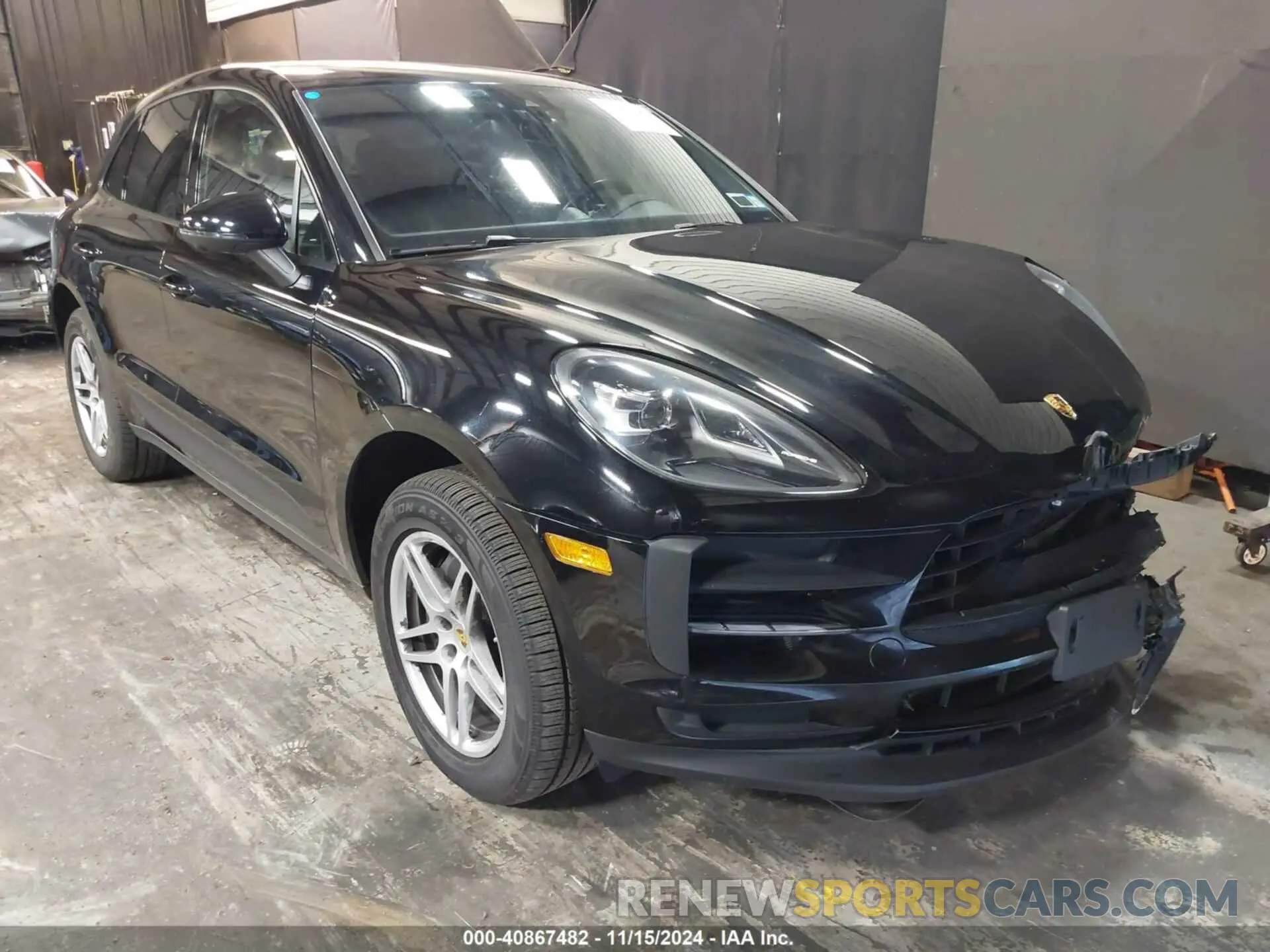 1 Photograph of a damaged car WP1AA2A50MLB06278 PORSCHE MACAN 2021