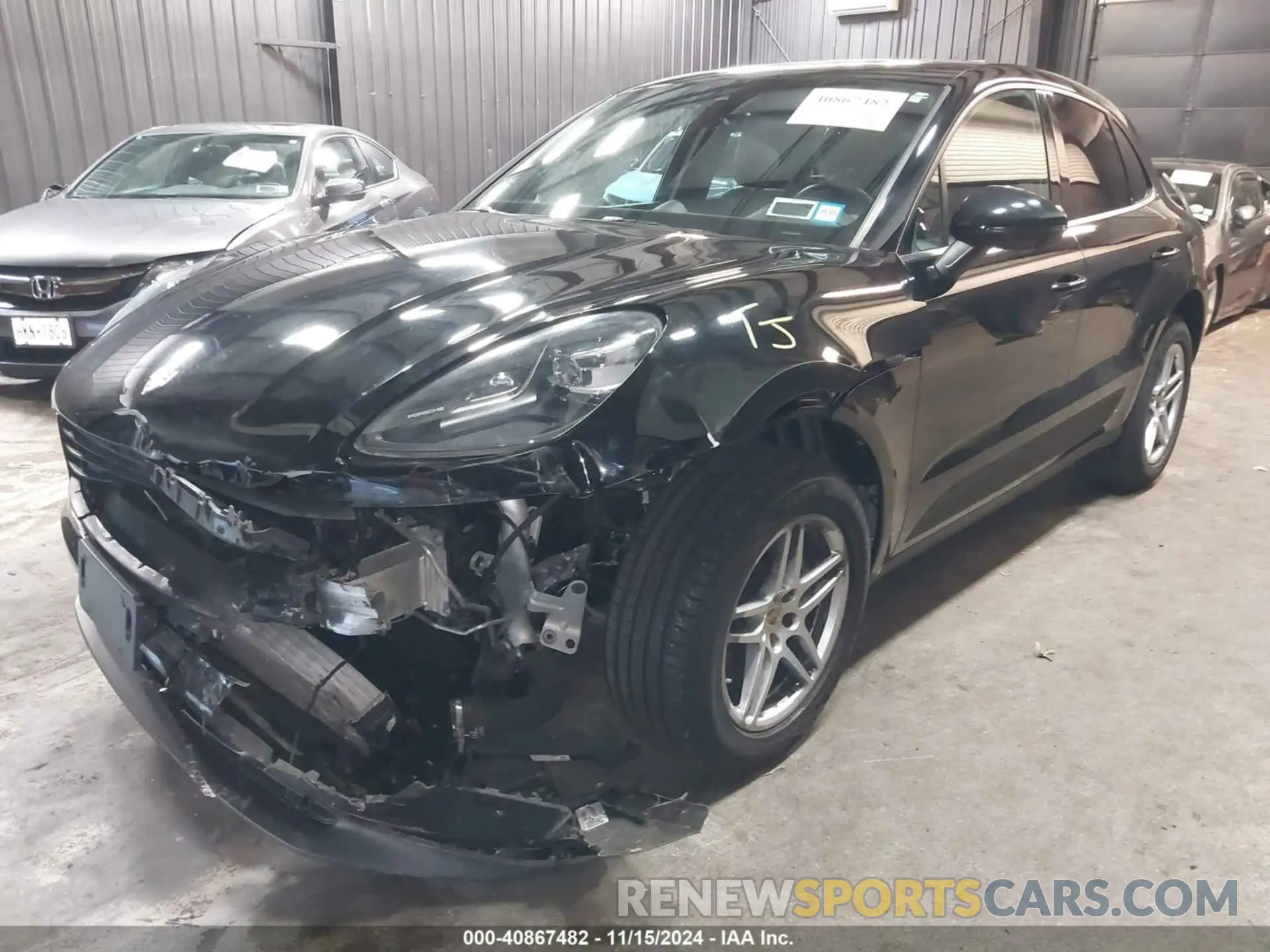 2 Photograph of a damaged car WP1AA2A50MLB06278 PORSCHE MACAN 2021