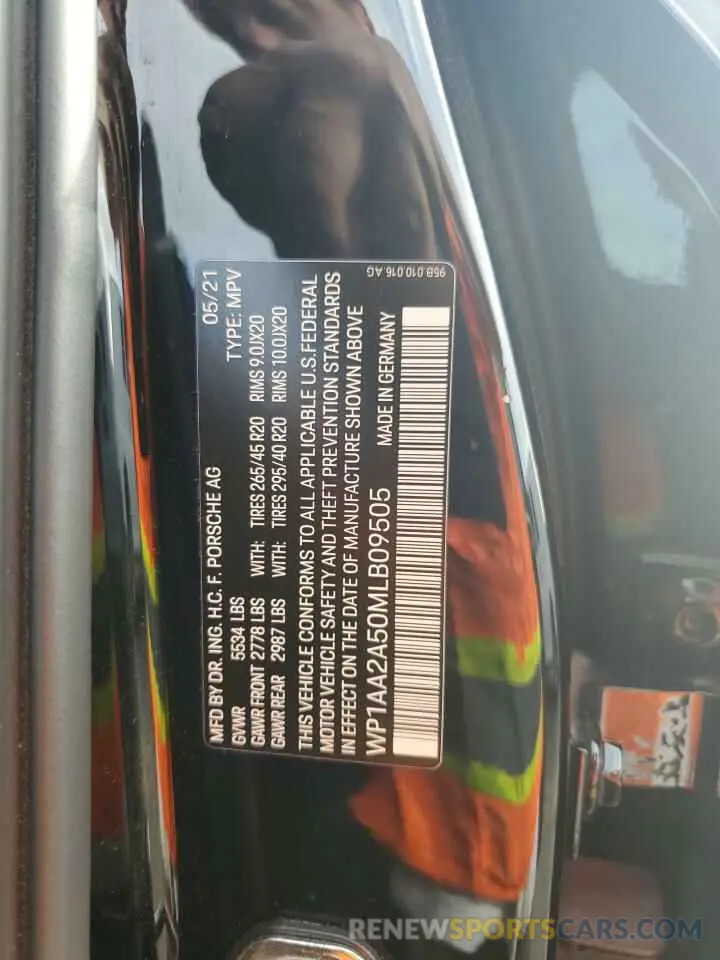 14 Photograph of a damaged car WP1AA2A50MLB09505 PORSCHE MACAN 2021