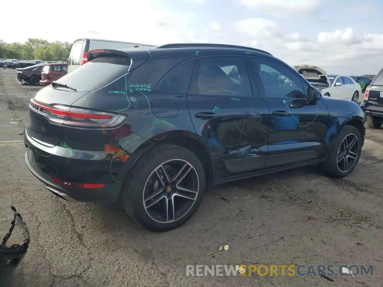 3 Photograph of a damaged car WP1AA2A50MLB09505 PORSCHE MACAN 2021