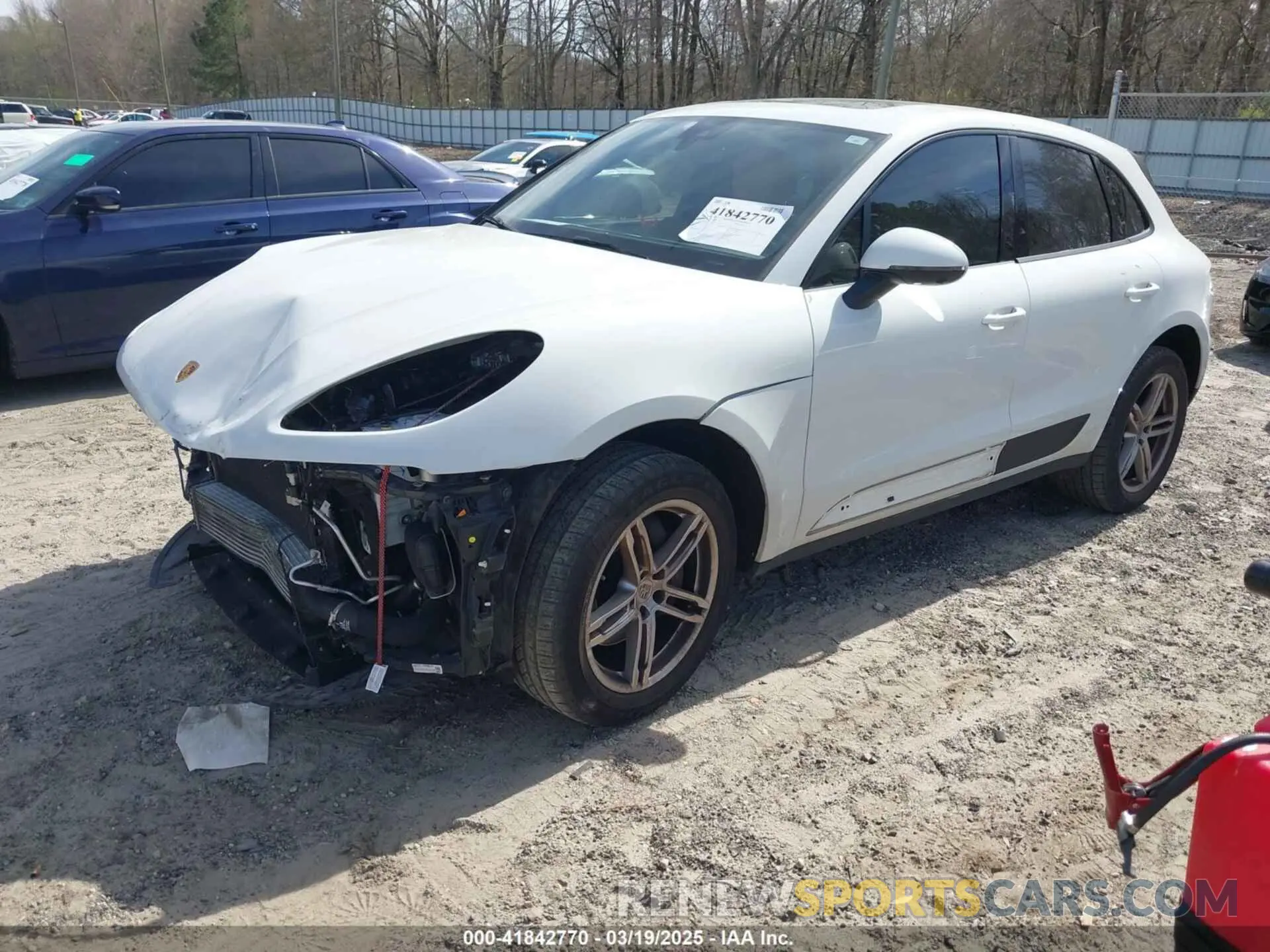 2 Photograph of a damaged car WP1AA2A51MLB12543 PORSCHE MACAN 2021
