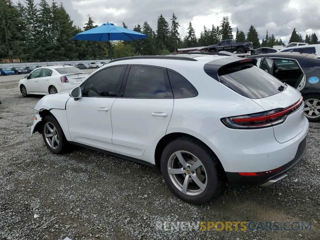 2 Photograph of a damaged car WP1AA2A54MLB10964 PORSCHE MACAN 2021