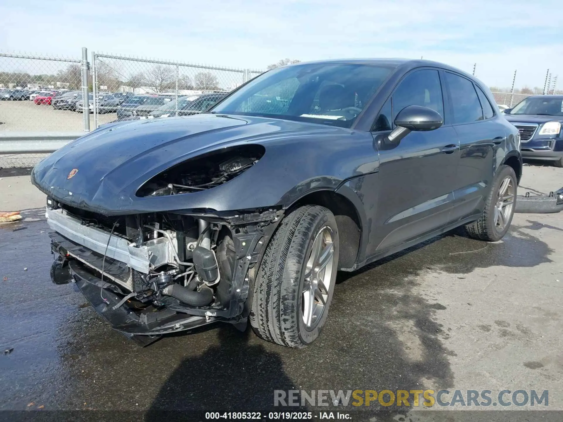 2 Photograph of a damaged car WP1AA2A57MLB15639 PORSCHE MACAN 2021