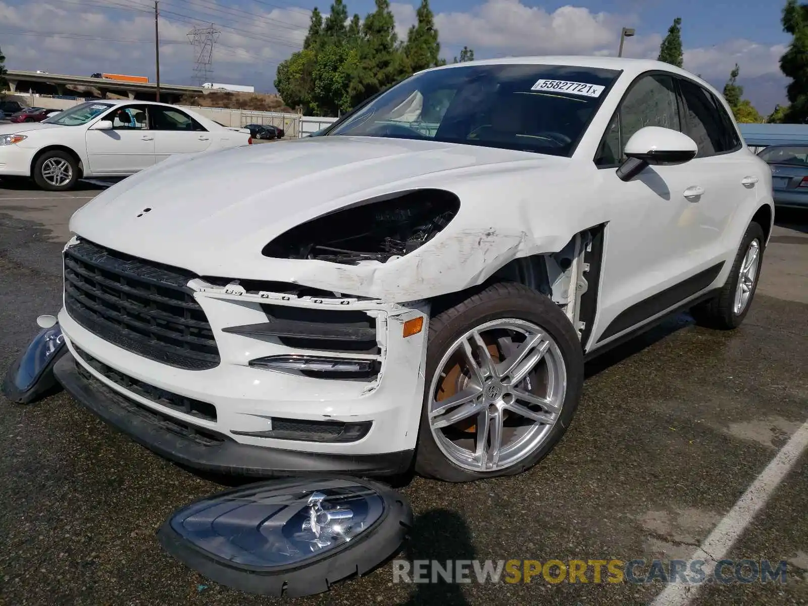 2 Photograph of a damaged car WP1AA2A58MLB04603 PORSCHE MACAN 2021