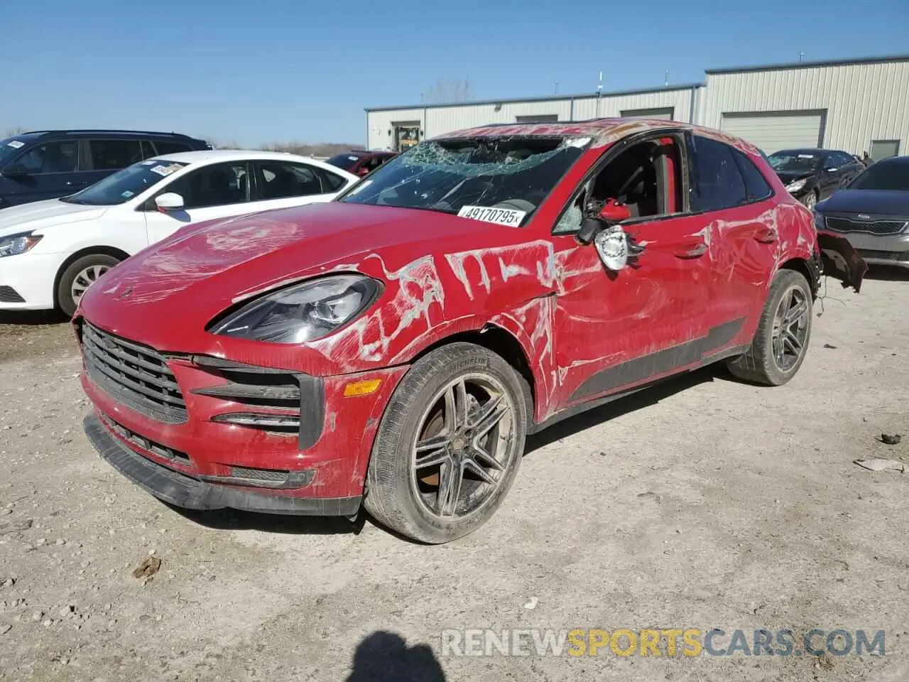 1 Photograph of a damaged car WP1AA2A59MLB05517 PORSCHE MACAN 2021