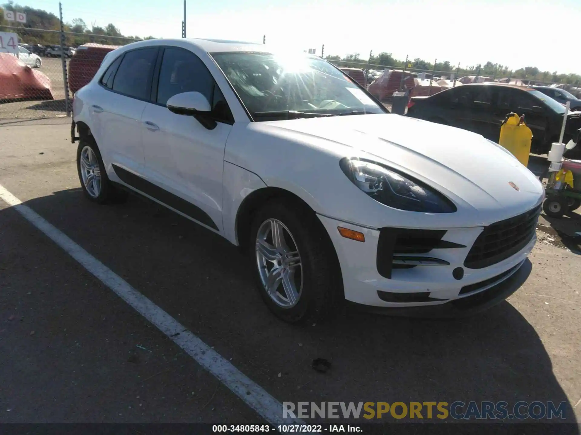 1 Photograph of a damaged car WP1AA2A5XMLB17837 PORSCHE MACAN 2021