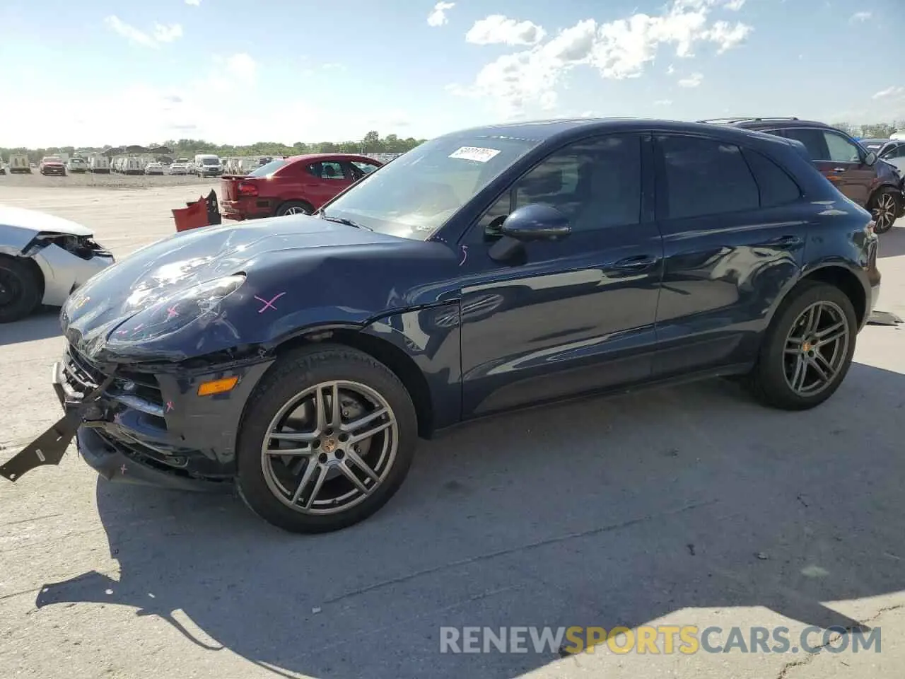 1 Photograph of a damaged car WP1AB2A50MLB34286 PORSCHE MACAN 2021