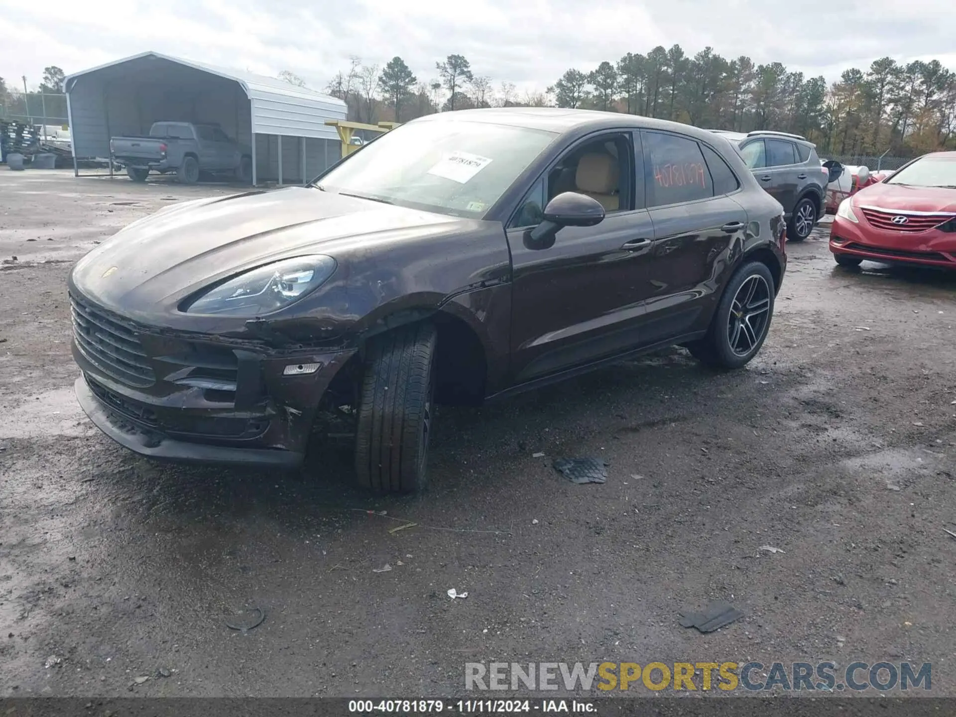2 Photograph of a damaged car WP1AB2A55MLB32520 PORSCHE MACAN 2021