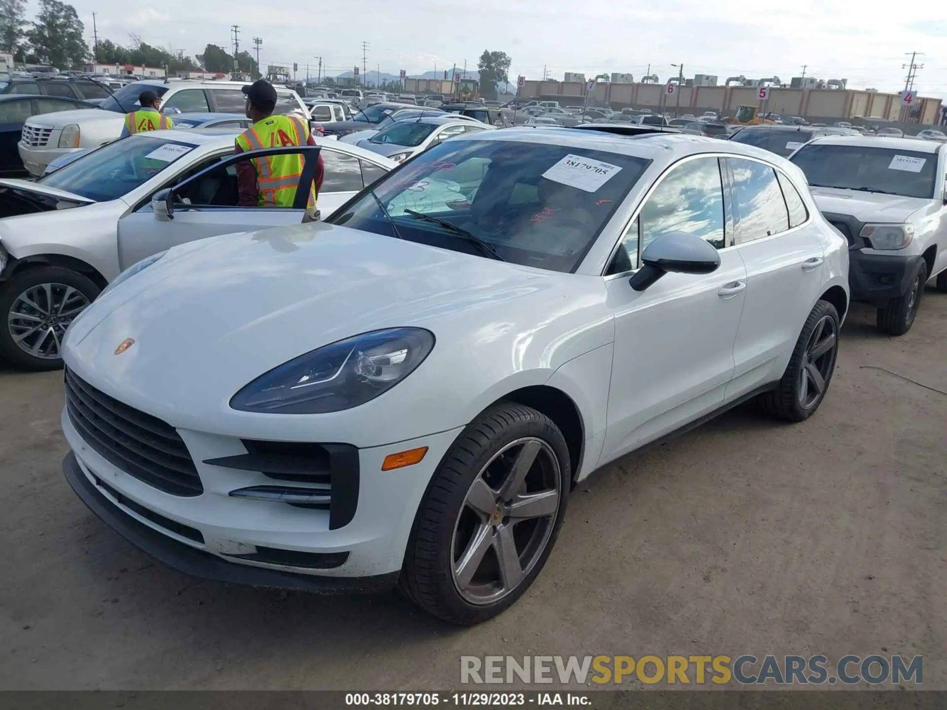 2 Photograph of a damaged car WP1AB2A55MLB36986 PORSCHE MACAN 2021