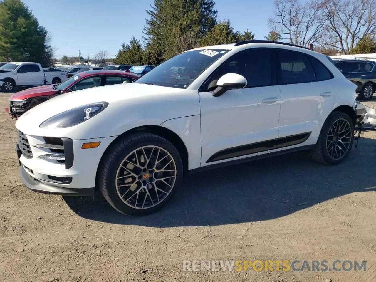 1 Photograph of a damaged car WP1AB2A58MLB33046 PORSCHE MACAN 2021