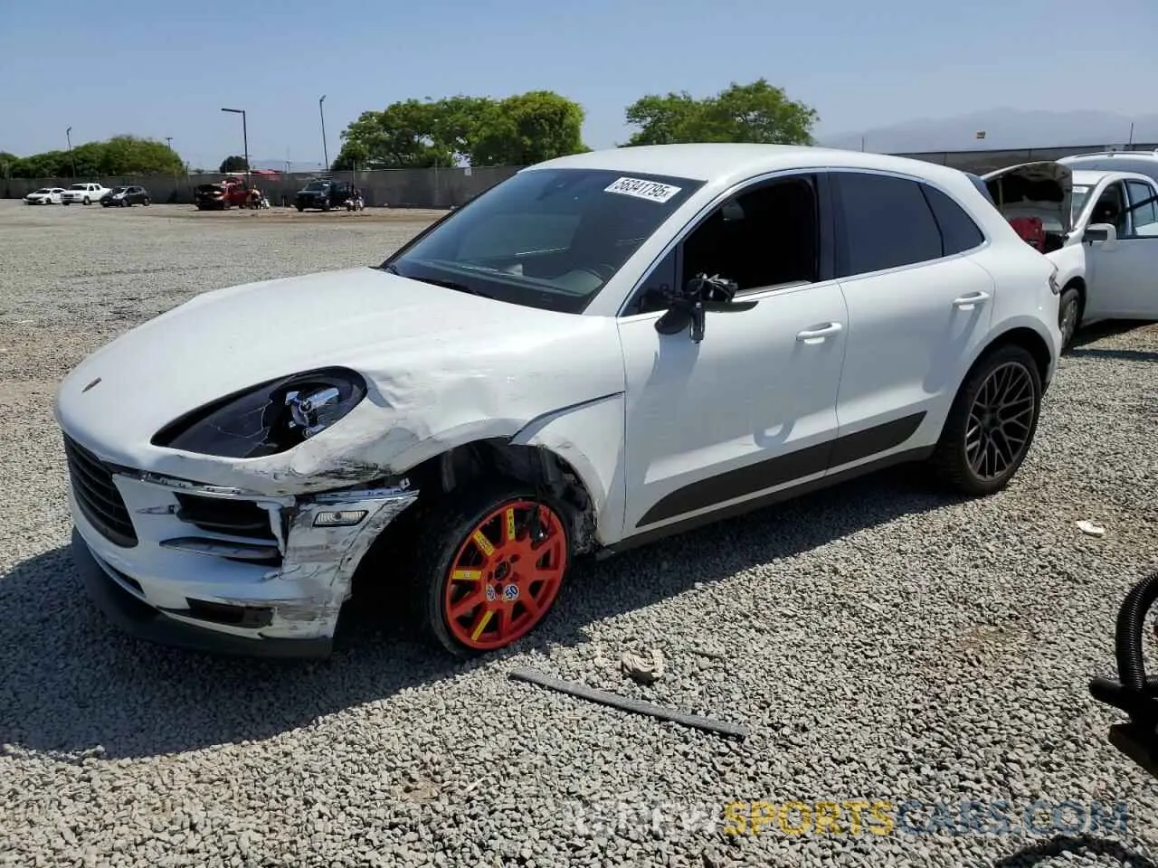 1 Photograph of a damaged car WP1AB2A59MLB30124 PORSCHE MACAN 2021