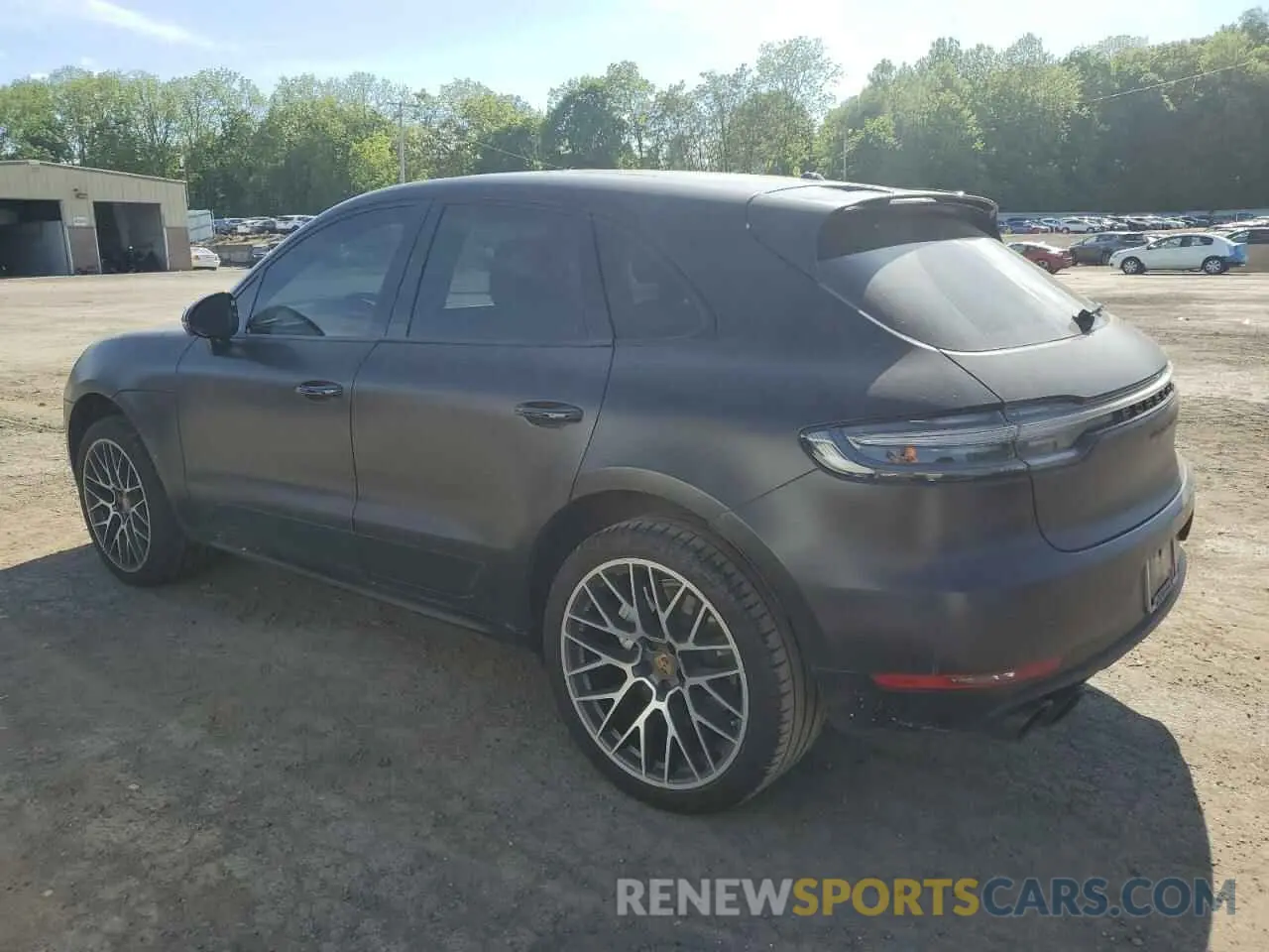 2 Photograph of a damaged car WP1AF2A53MLB60191 PORSCHE MACAN 2021