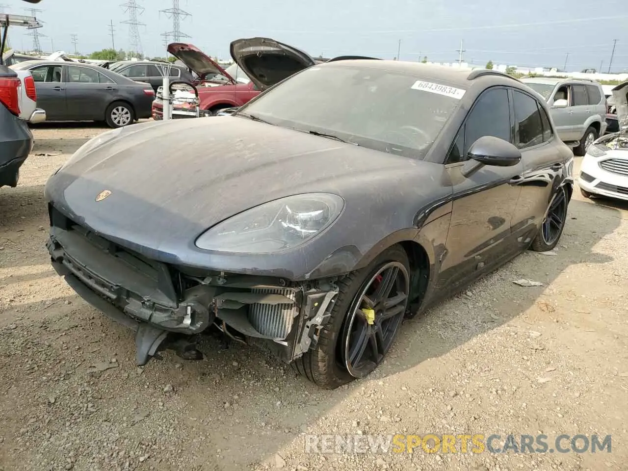 1 Photograph of a damaged car WP1AG2A57MLB50602 PORSCHE MACAN 2021