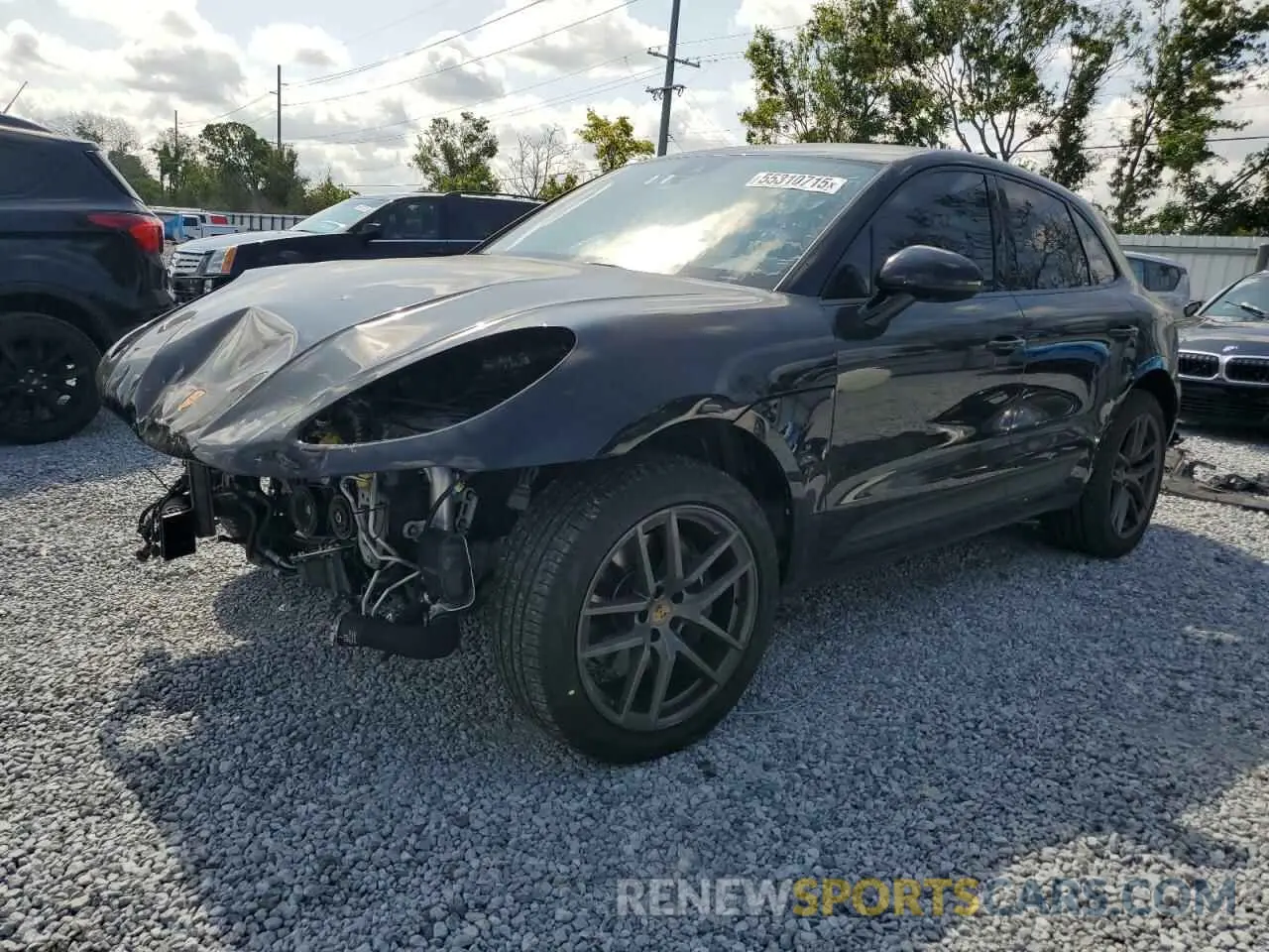 1 Photograph of a damaged car WP1AA2A56NLB09932 PORSCHE MACAN 2022