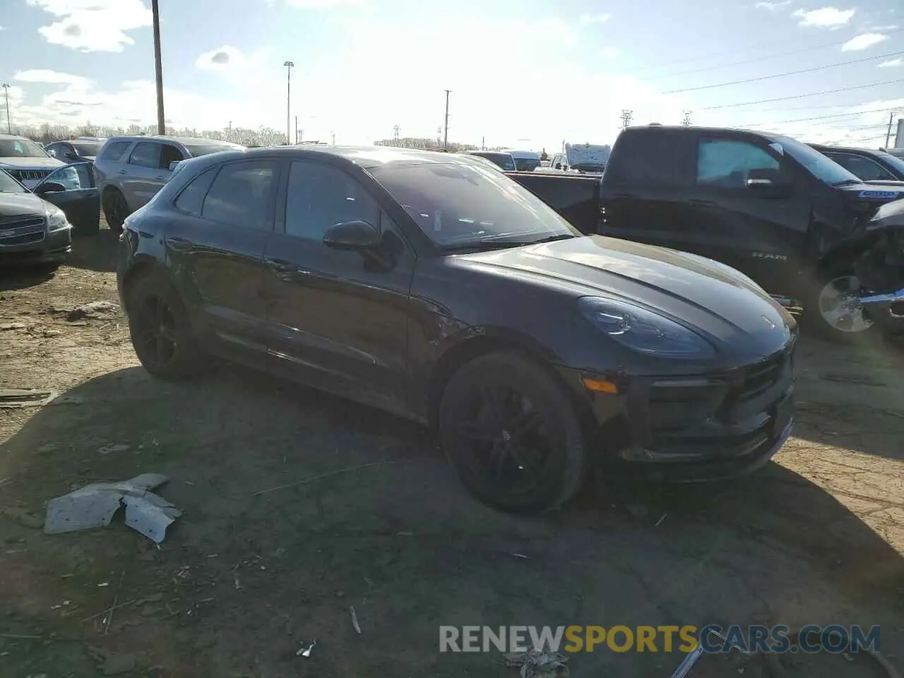 4 Photograph of a damaged car WP1AA2A57NLB02293 PORSCHE MACAN 2022