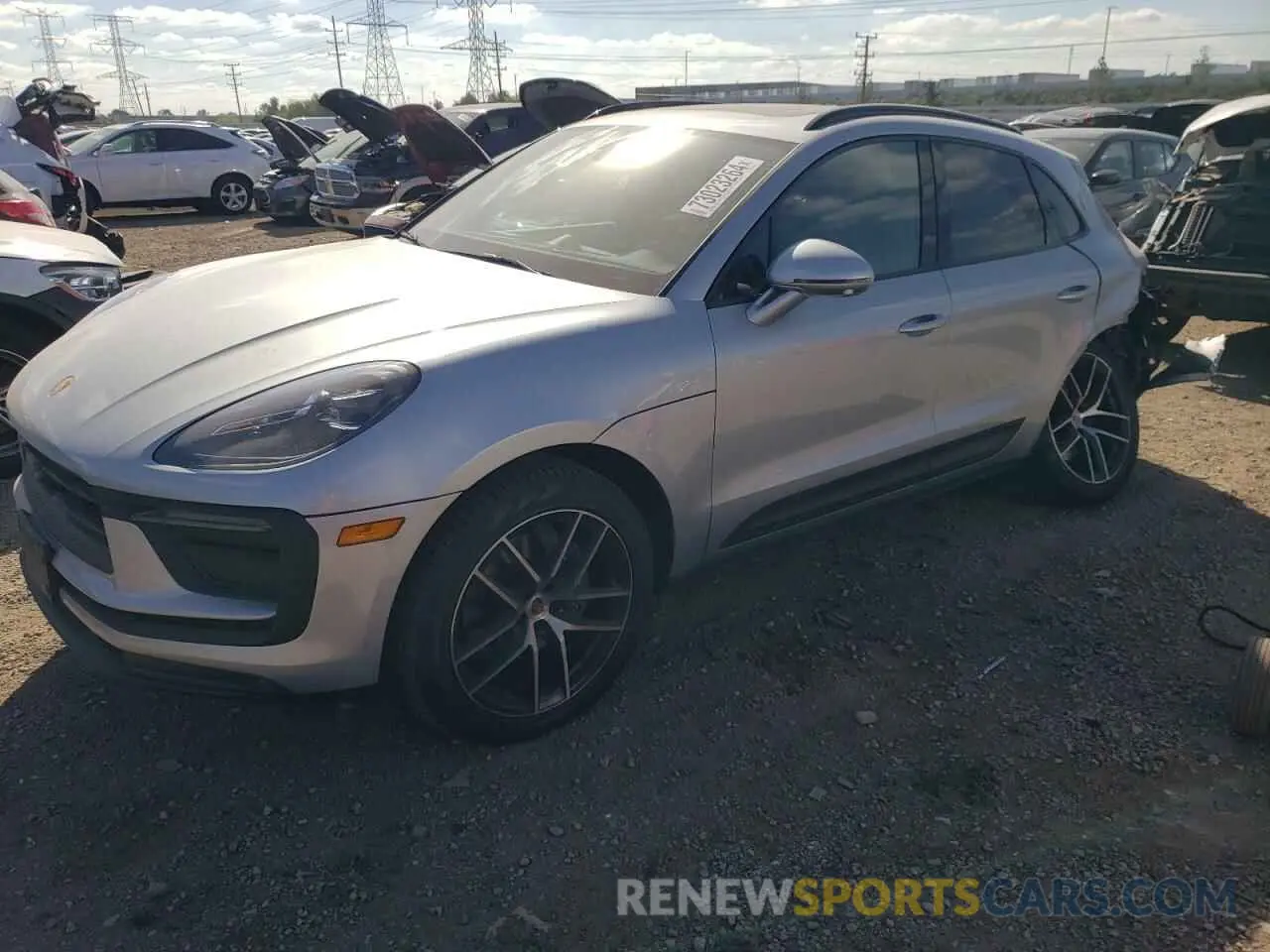 1 Photograph of a damaged car WP1AA2A58NLB10466 PORSCHE MACAN 2022
