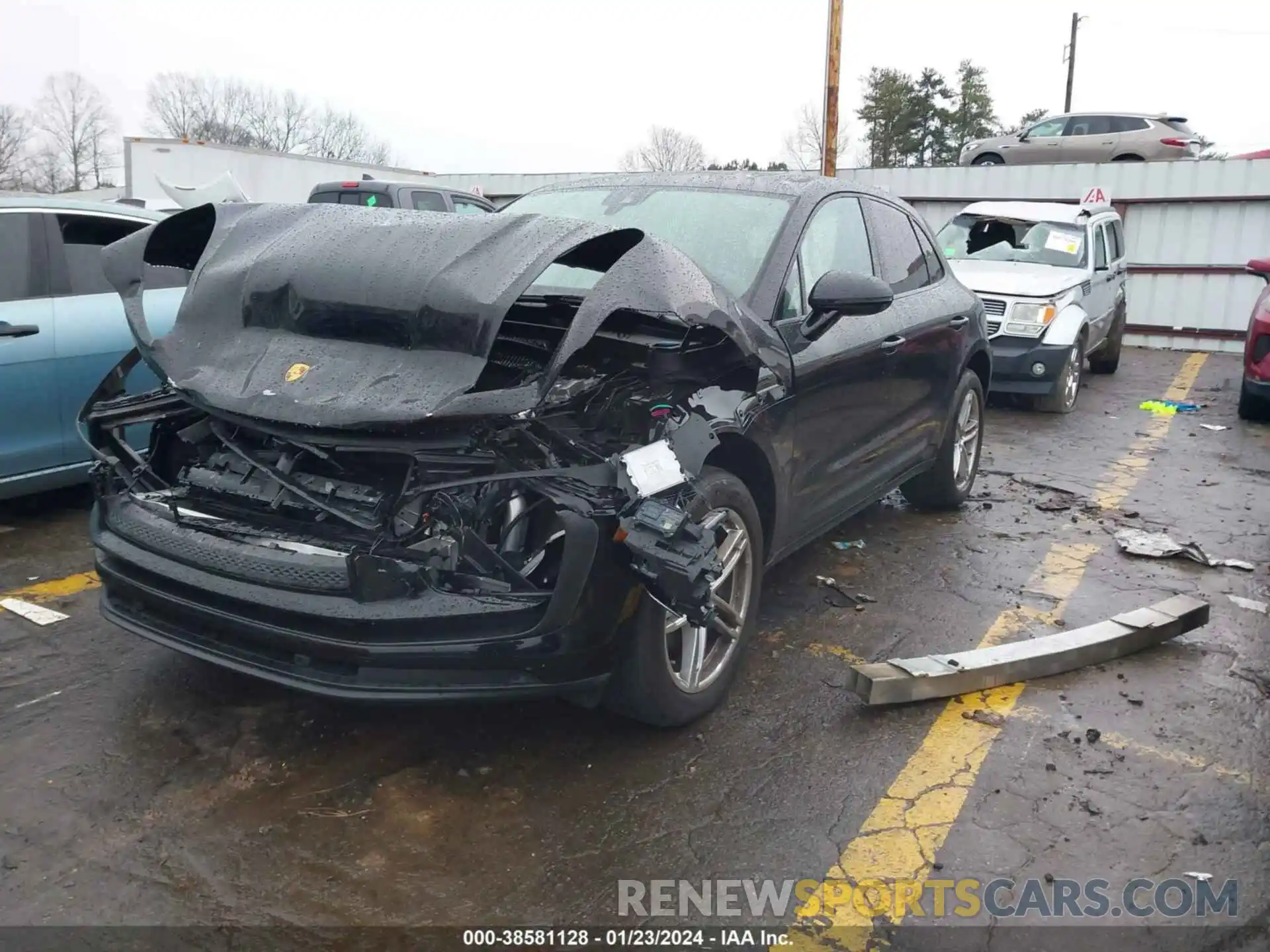 2 Photograph of a damaged car WP1AA2A59NLB01386 PORSCHE MACAN 2022