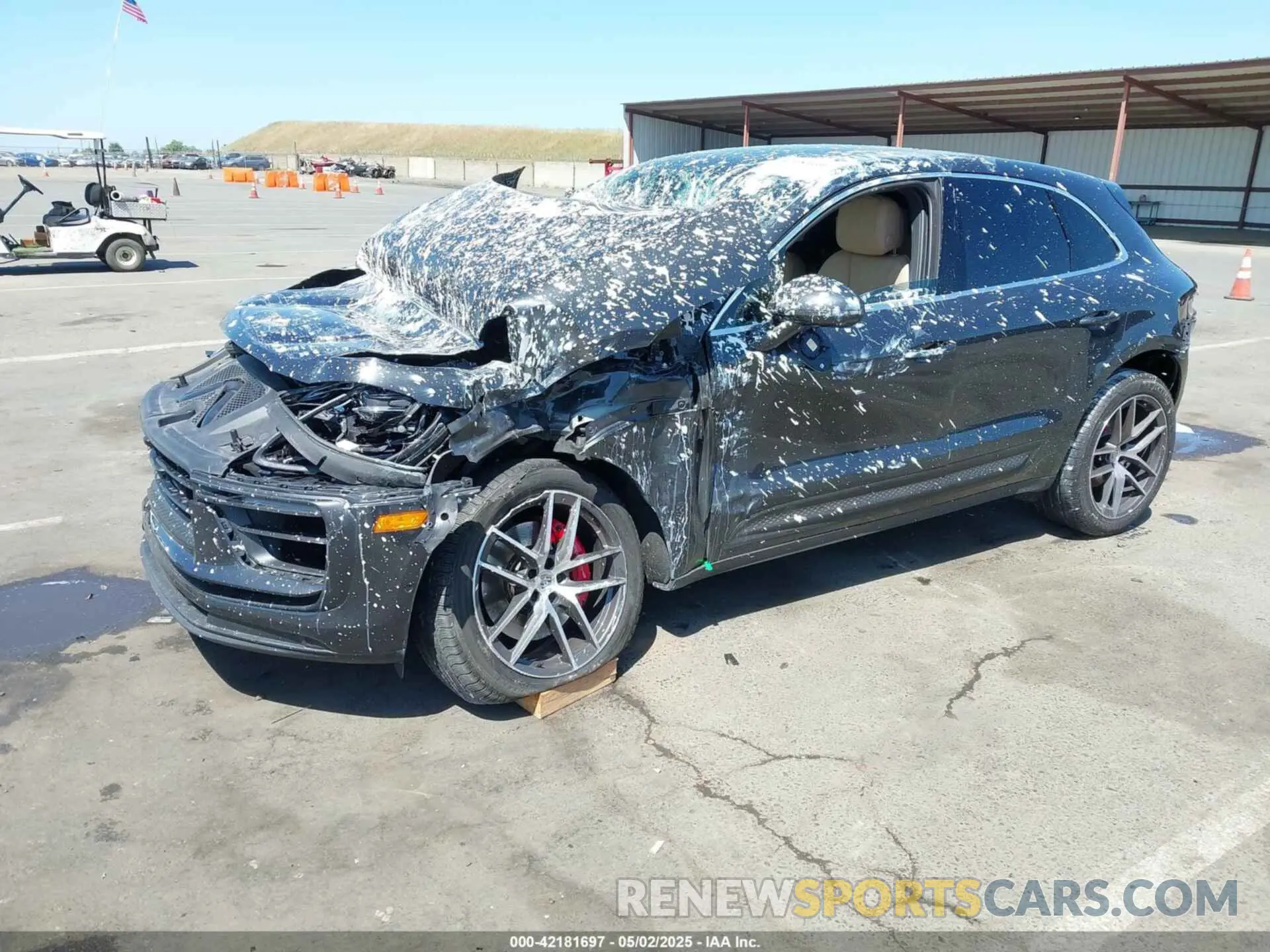 2 Photograph of a damaged car WP1AG2A53NLB21728 PORSCHE MACAN 2022