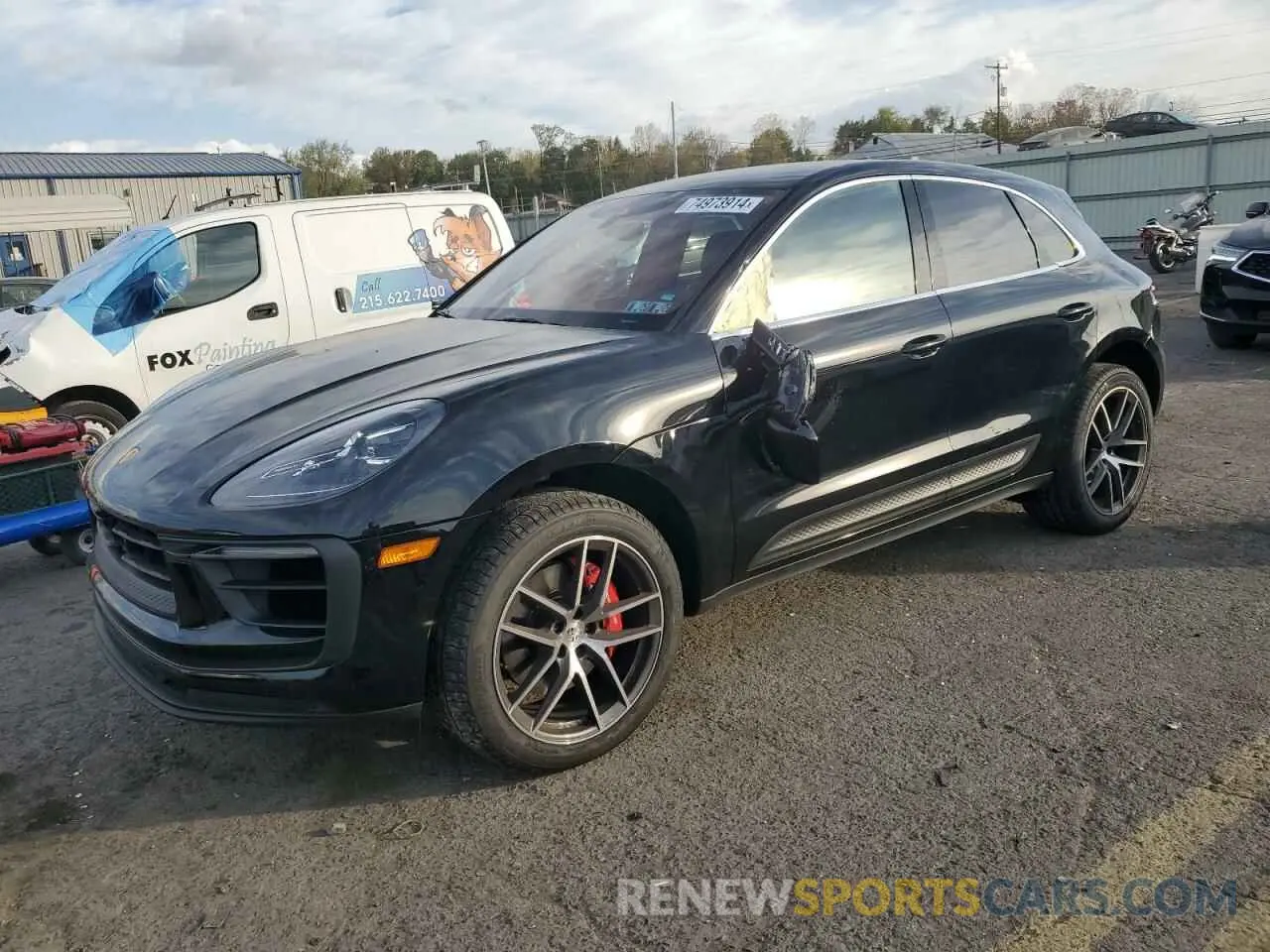 1 Photograph of a damaged car WP1AG2A53NLB23558 PORSCHE MACAN 2022