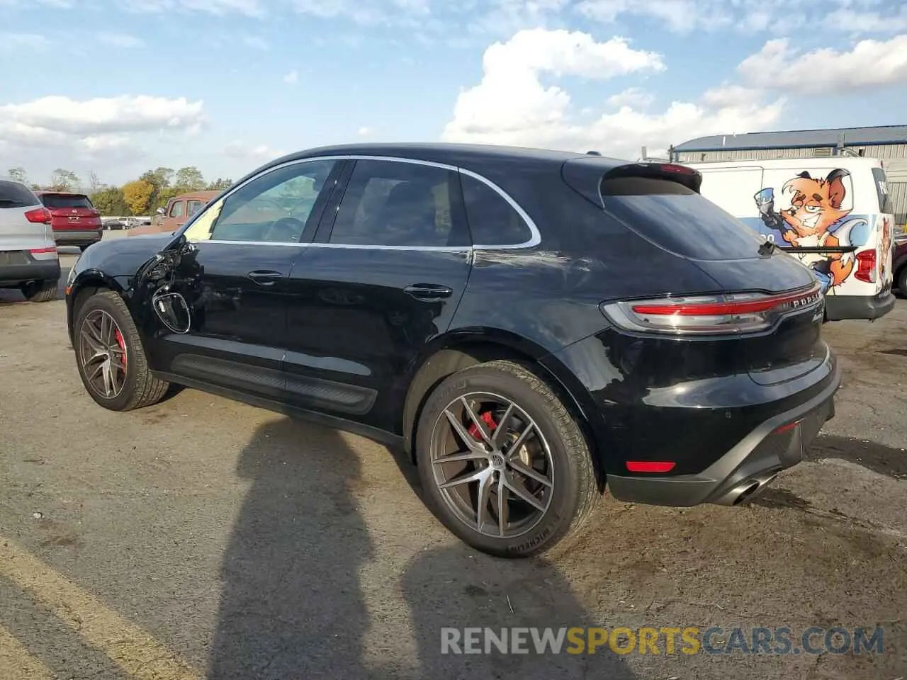 2 Photograph of a damaged car WP1AG2A53NLB23558 PORSCHE MACAN 2022