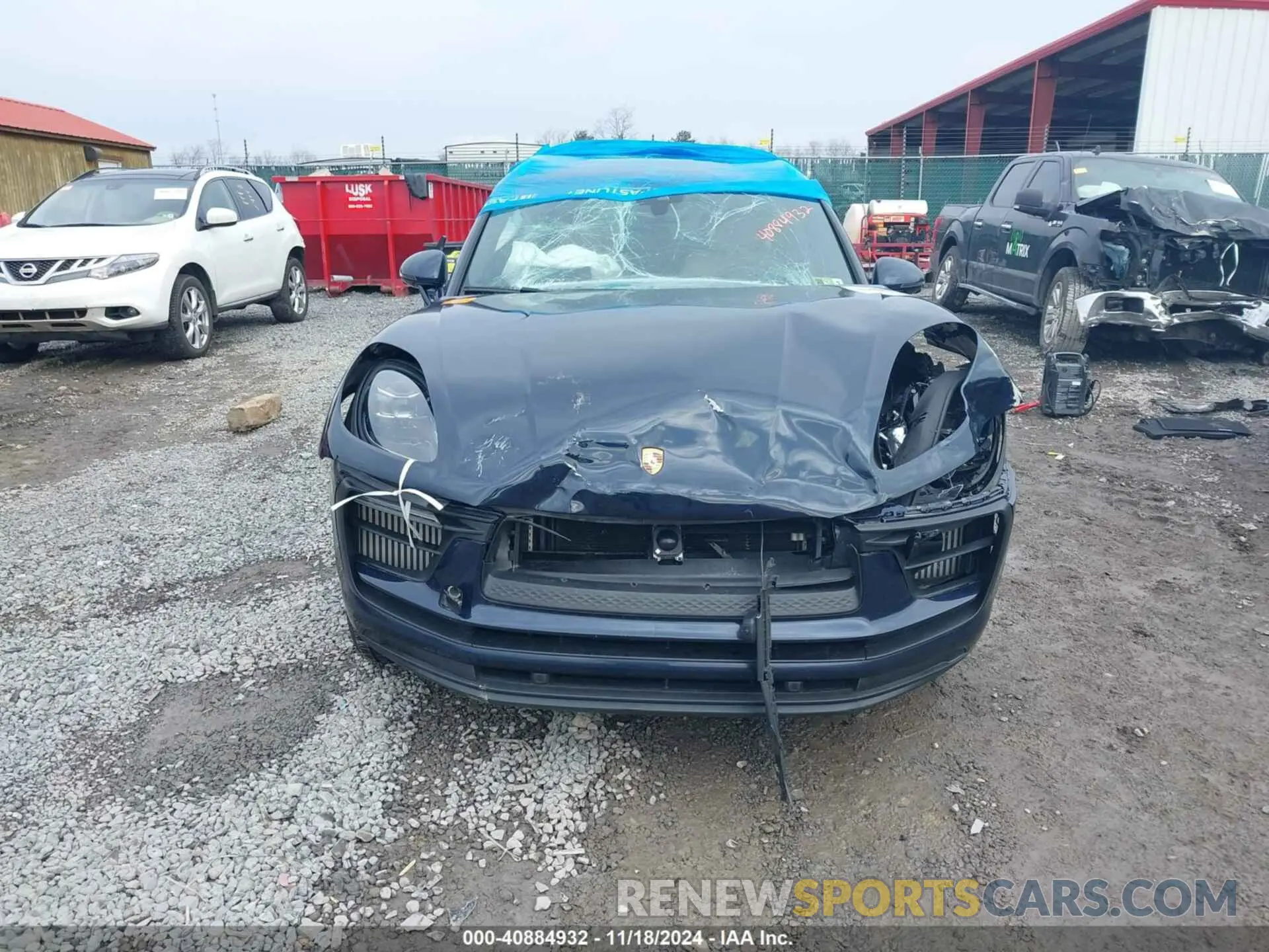 12 Photograph of a damaged car WP1AG2A57NLB22154 PORSCHE MACAN 2022