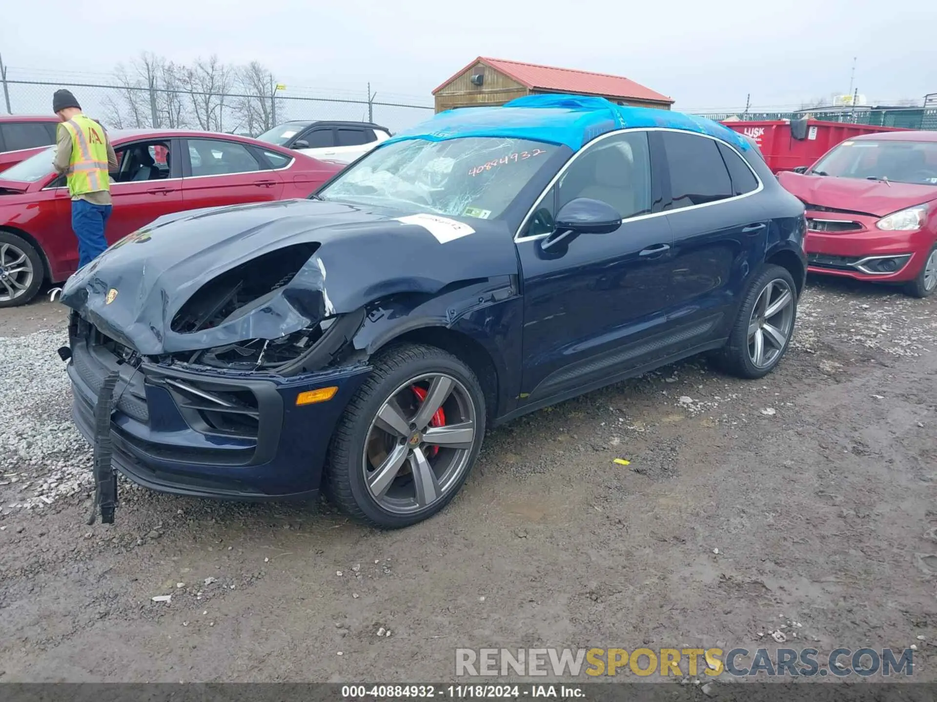 2 Photograph of a damaged car WP1AG2A57NLB22154 PORSCHE MACAN 2022