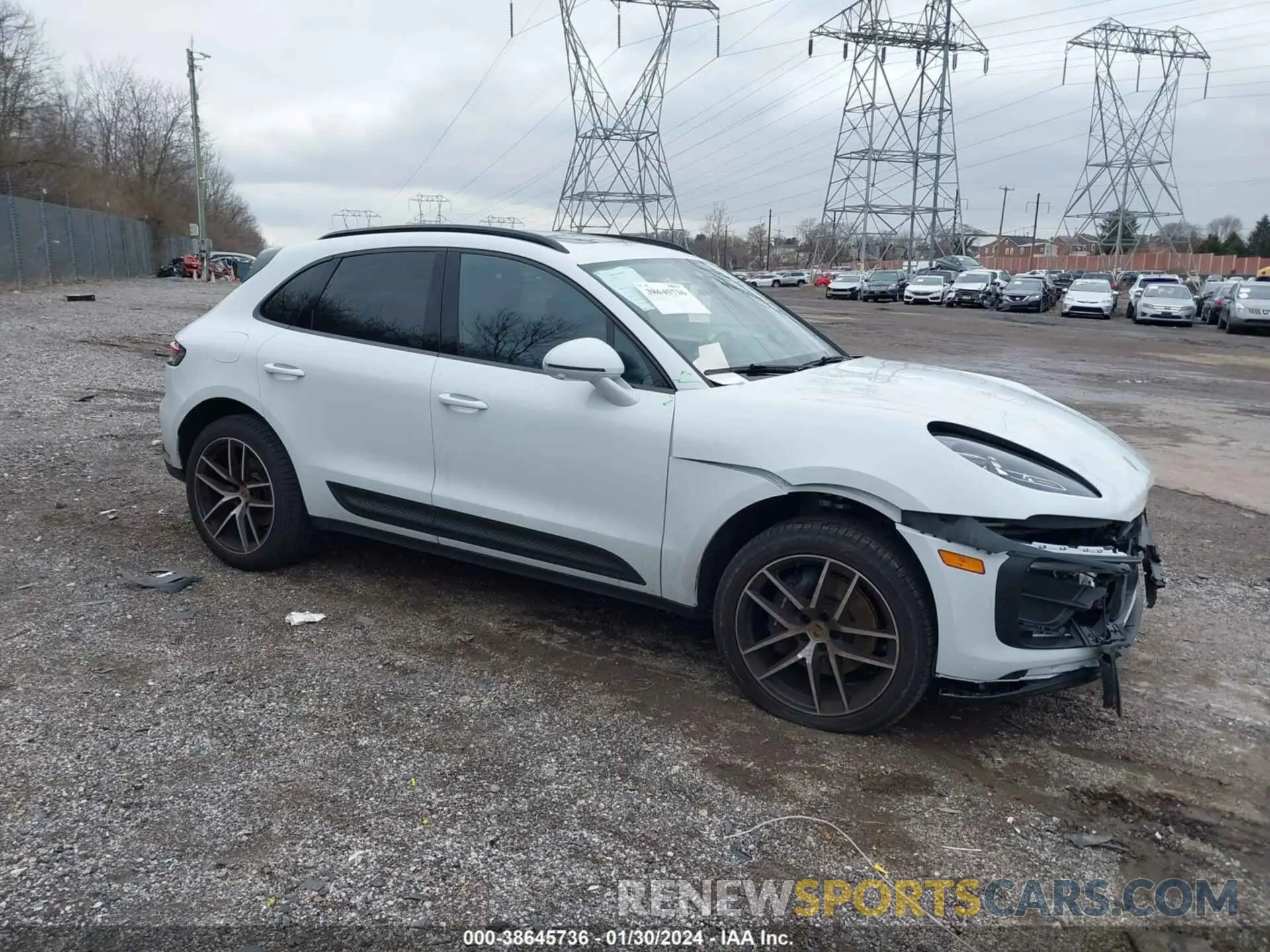 1 Photograph of a damaged car WP1AA2A55PLB19788 PORSCHE MACAN 2023