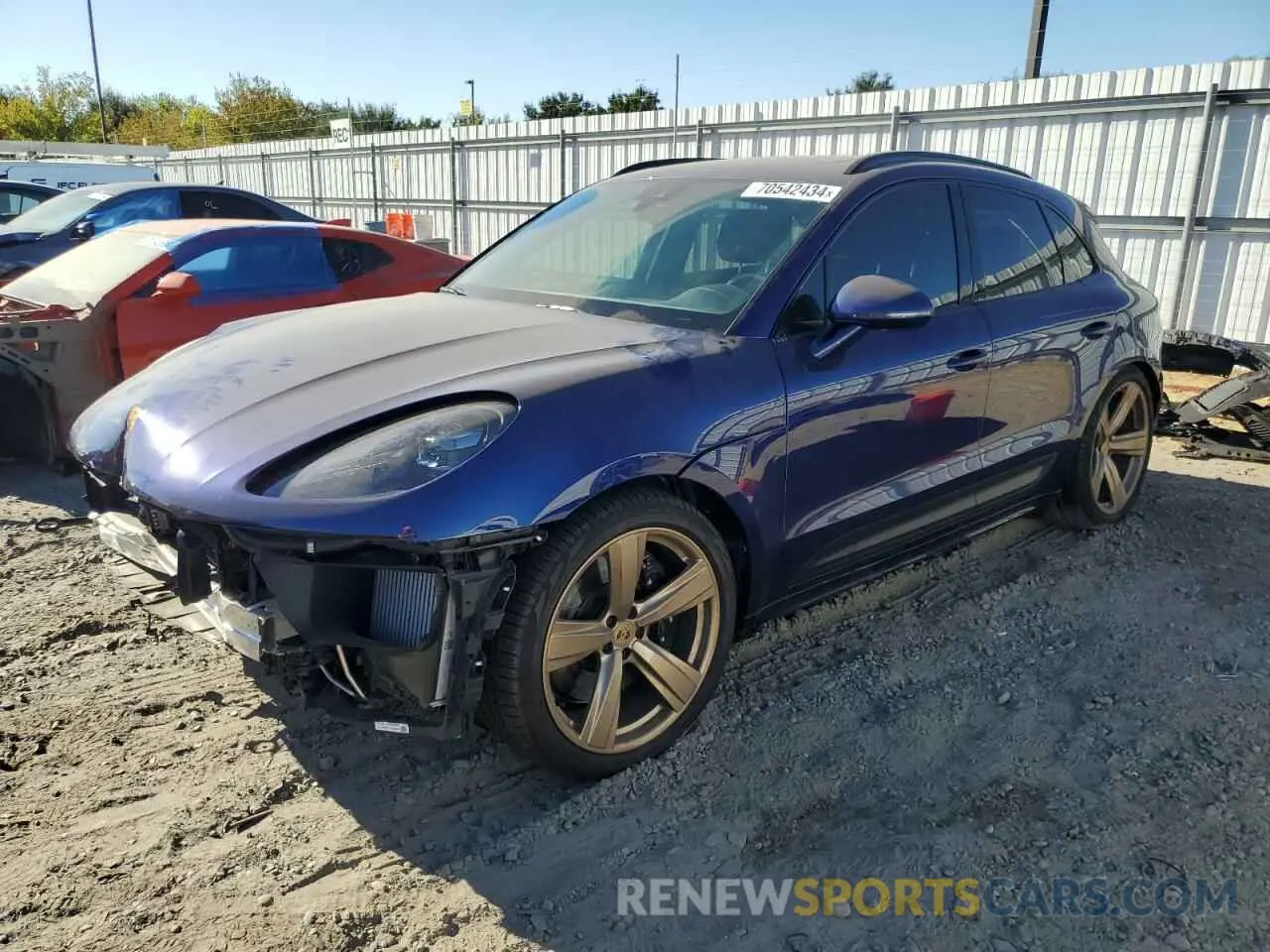 1 Photograph of a damaged car WP1AF2A52PLB57318 PORSCHE MACAN 2023
