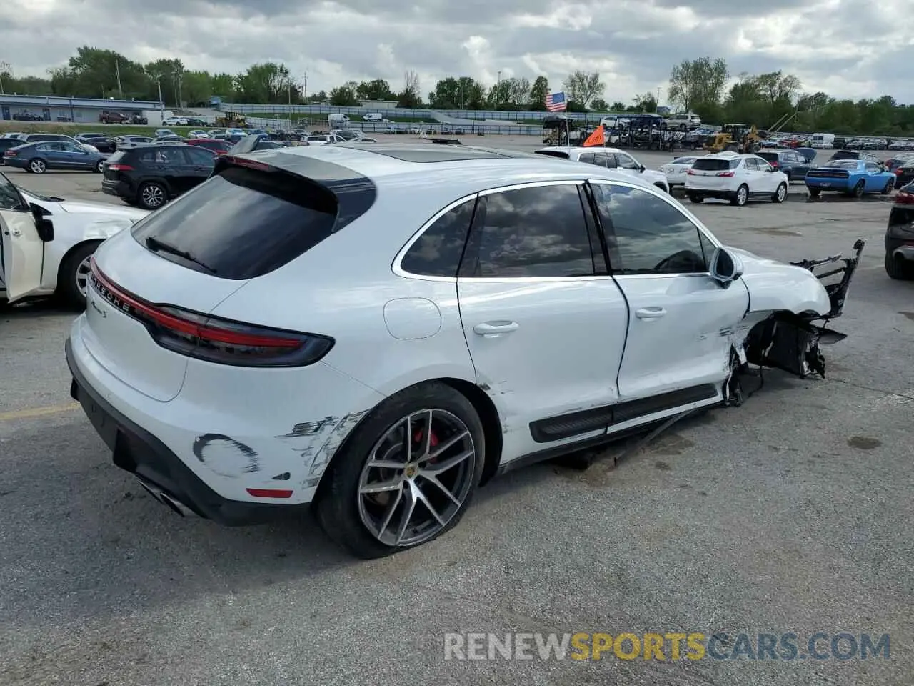3 Photograph of a damaged car WP1AG2A51PLB40569 PORSCHE MACAN 2023