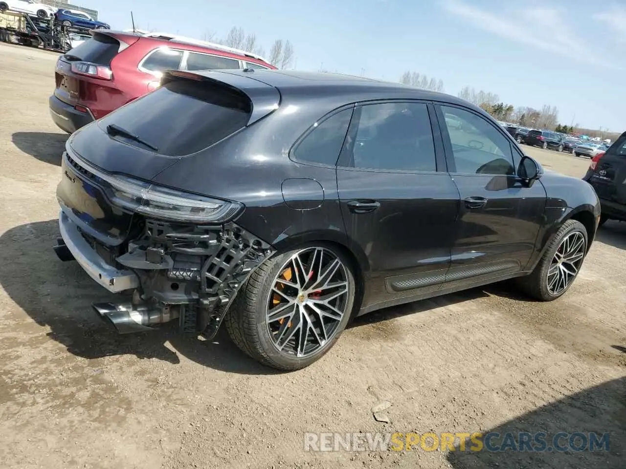 3 Photograph of a damaged car WP1AG2A56PLB38395 PORSCHE MACAN 2023