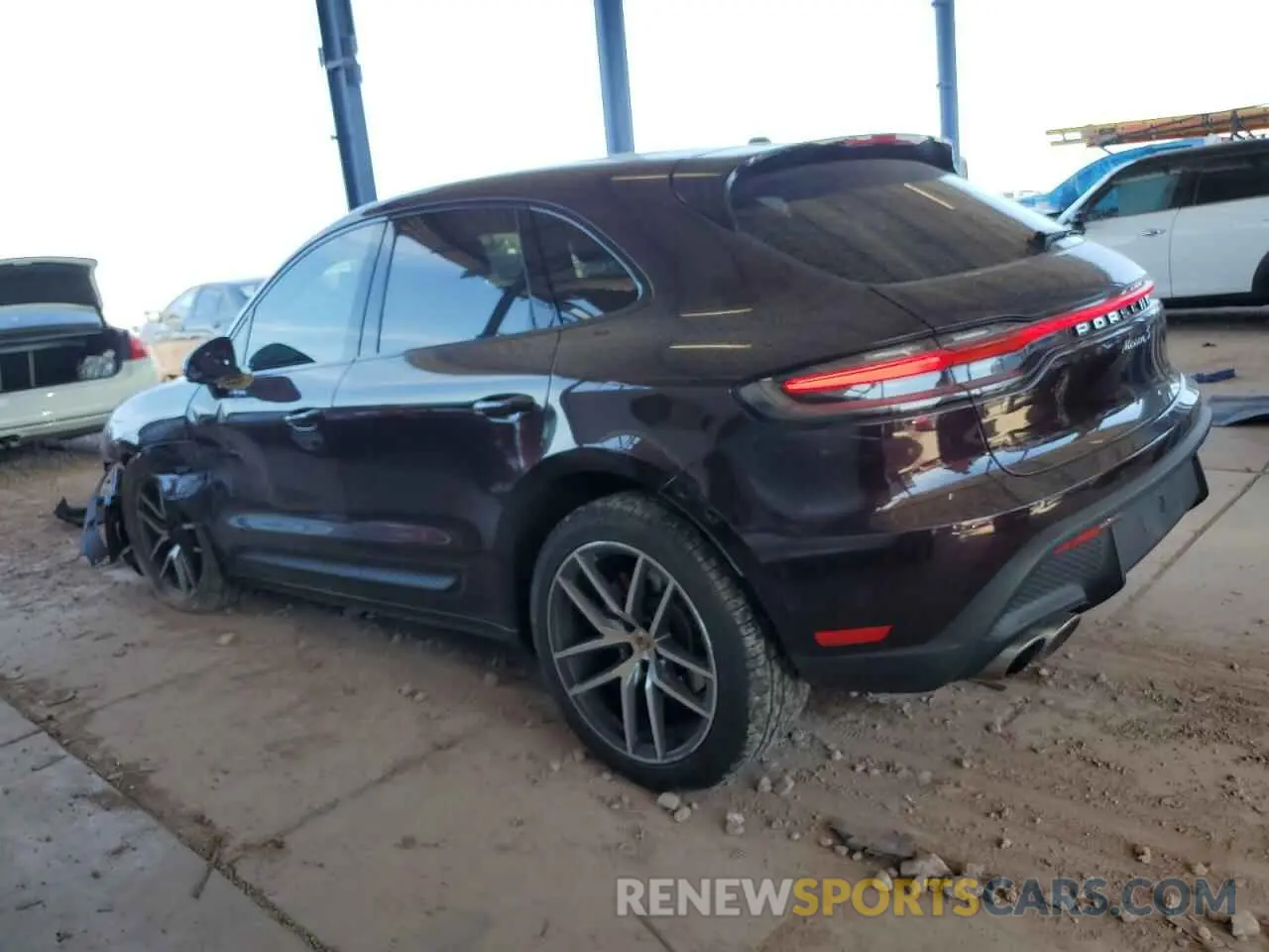 2 Photograph of a damaged car WP1AG2A57PLB40270 PORSCHE MACAN 2023