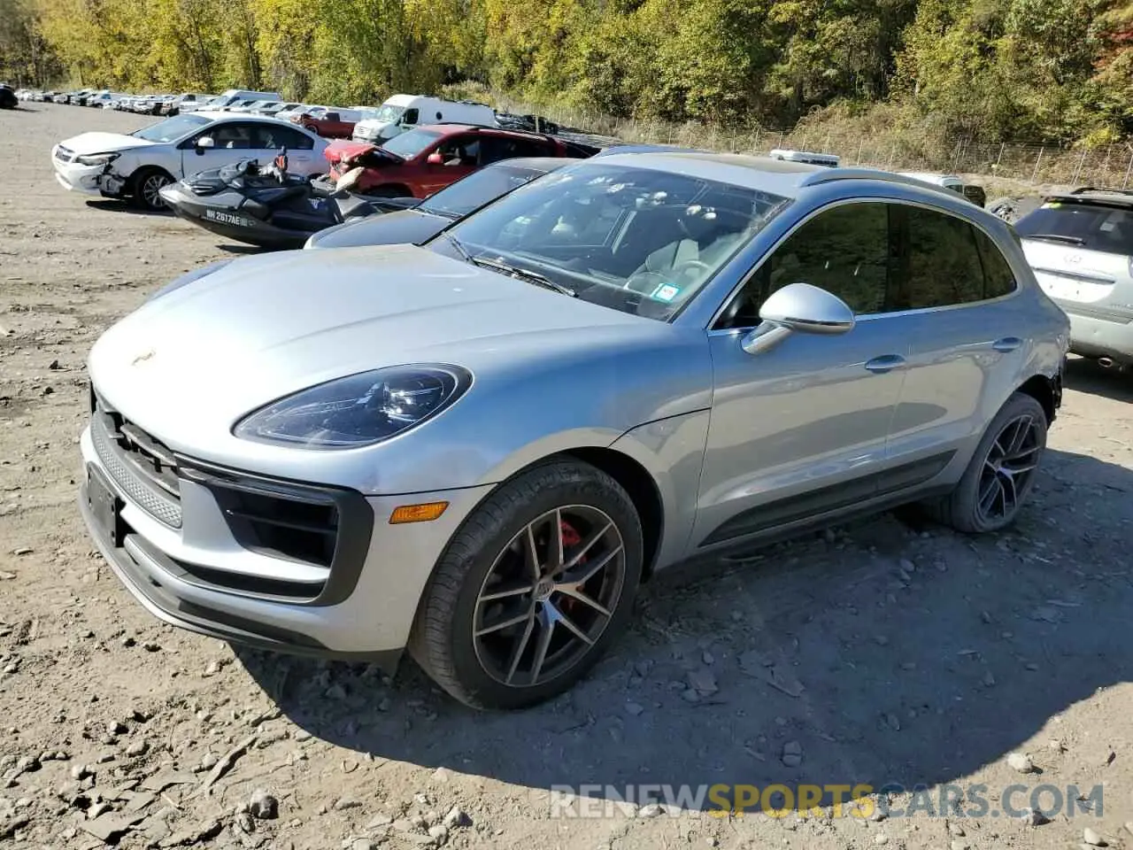 1 Photograph of a damaged car WP1AG2A58PLB40987 PORSCHE MACAN 2023