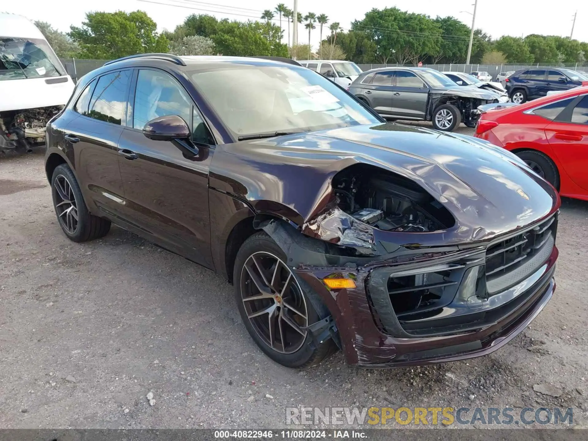 1 Photograph of a damaged car WP1AA2A55RLB19681 PORSCHE MACAN 2024