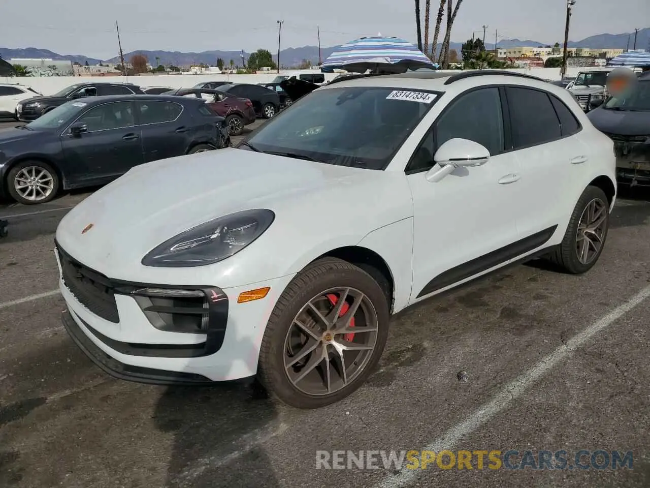 1 Photograph of a damaged car WP1AG2A50RLB35141 PORSCHE MACAN 2024