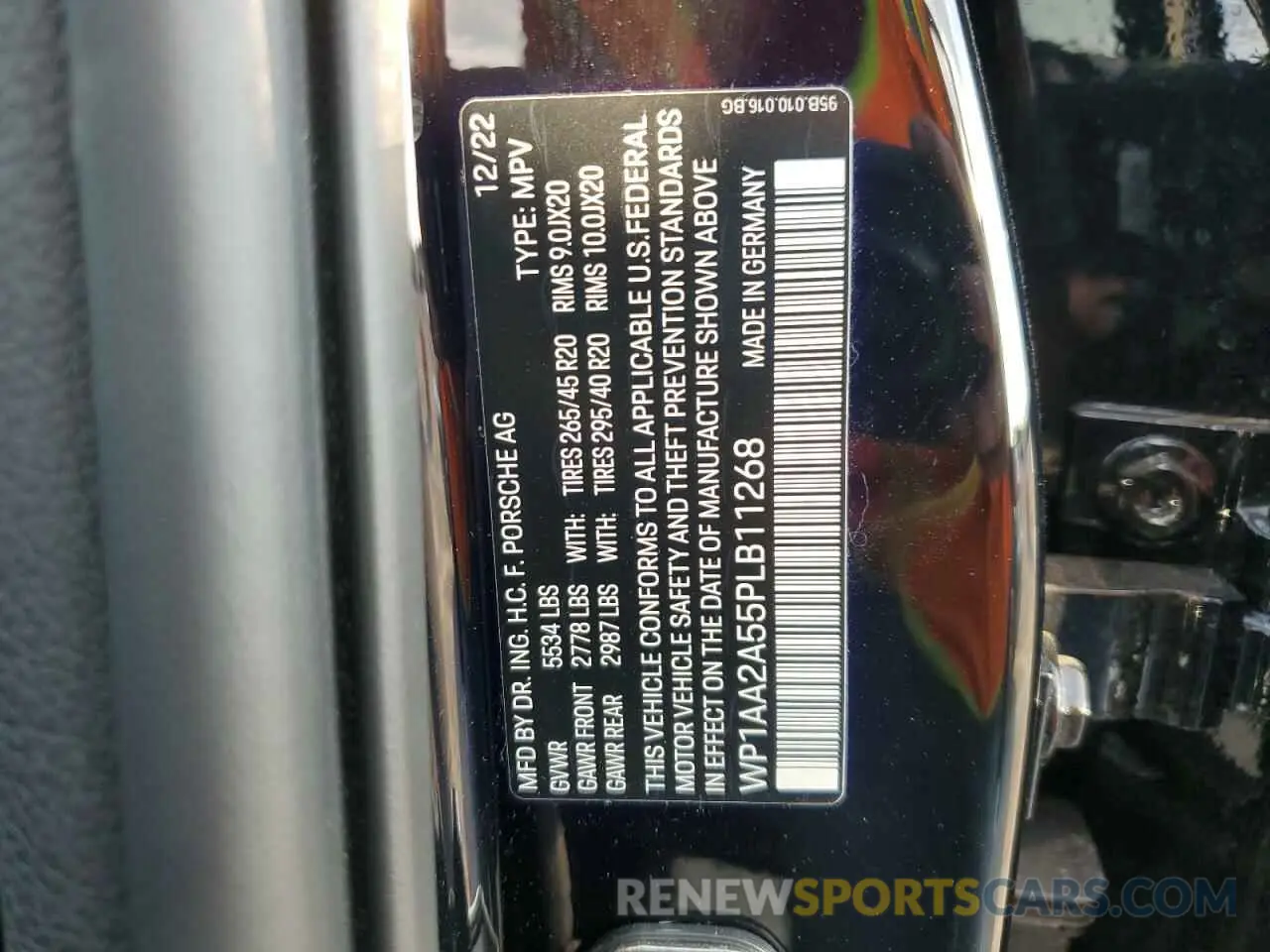 14 Photograph of a damaged car WP1AA2A55PLB11268 PORSCHE MACAN BASE 2023