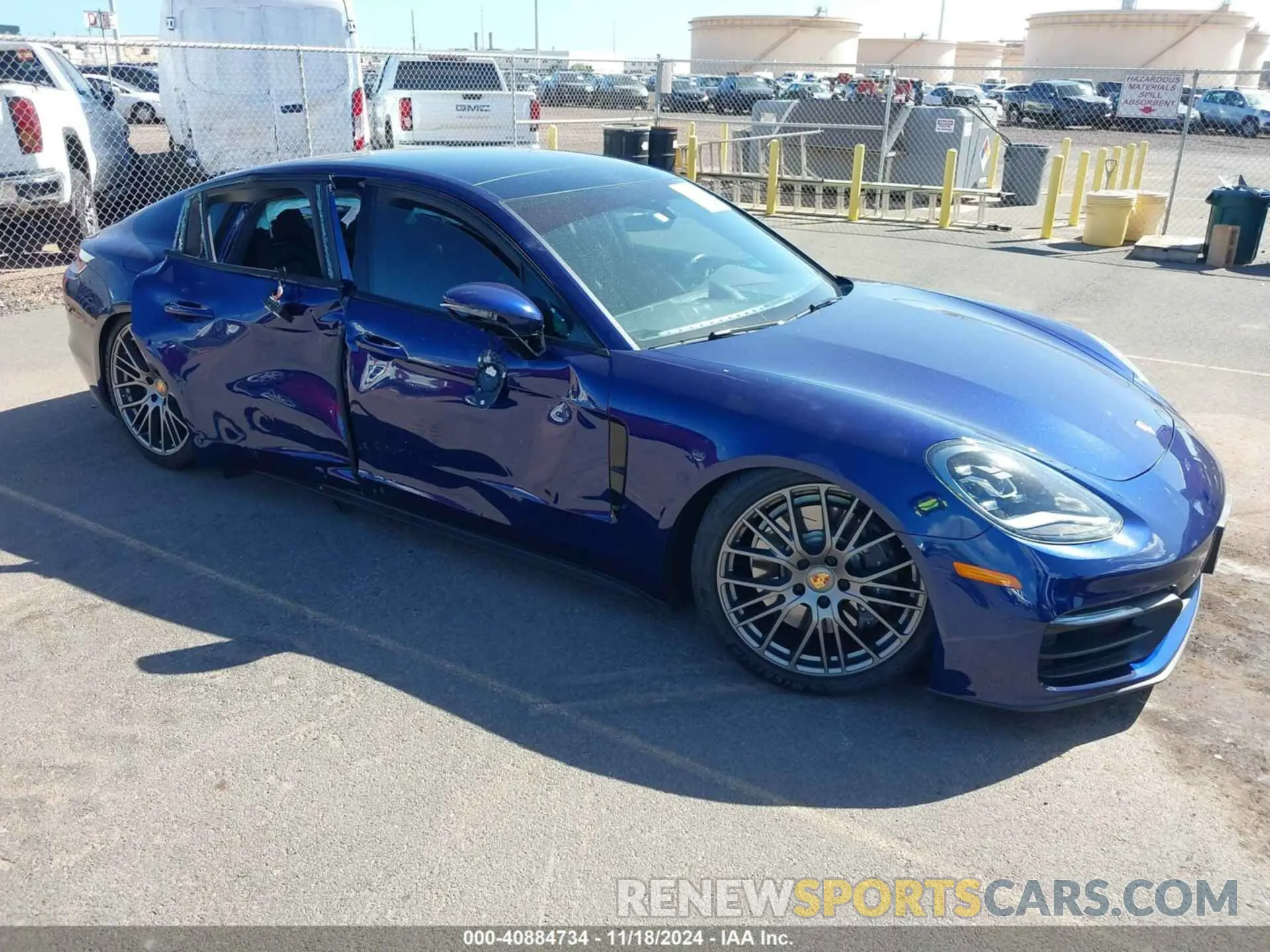 1 Photograph of a damaged car WP0AJ2A70ML116408 PORSCHE PANAMERA 2021