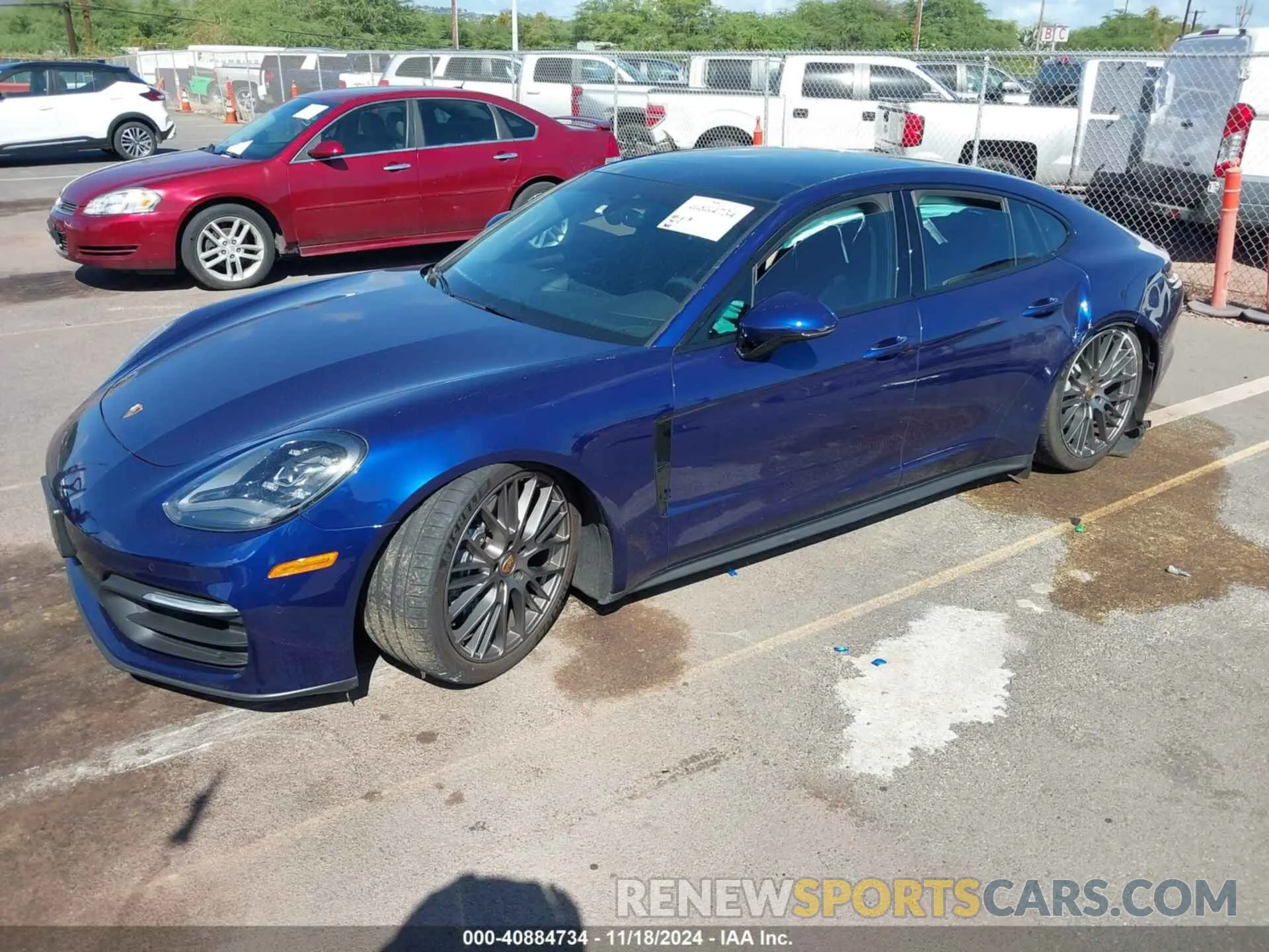 2 Photograph of a damaged car WP0AJ2A70ML116408 PORSCHE PANAMERA 2021
