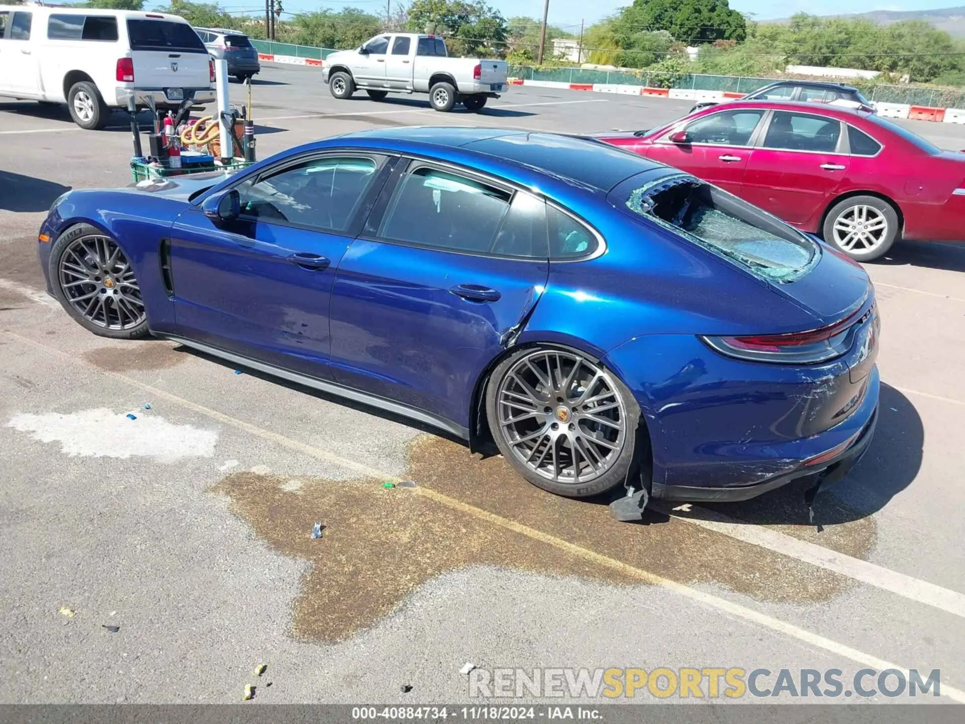 3 Photograph of a damaged car WP0AJ2A70ML116408 PORSCHE PANAMERA 2021