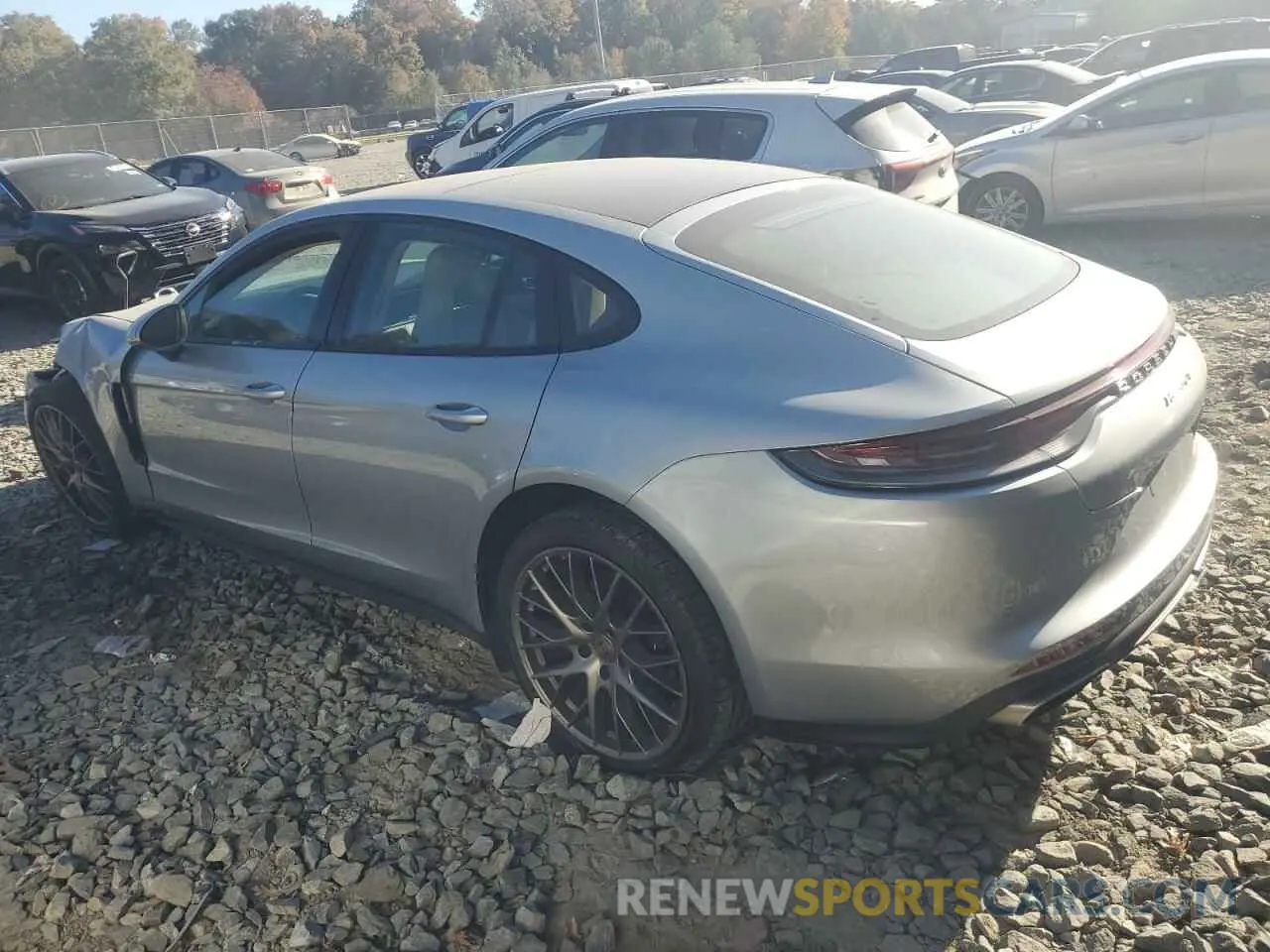 2 Photograph of a damaged car WP0AJ2A76ML120723 PORSCHE PANAMERA 2021