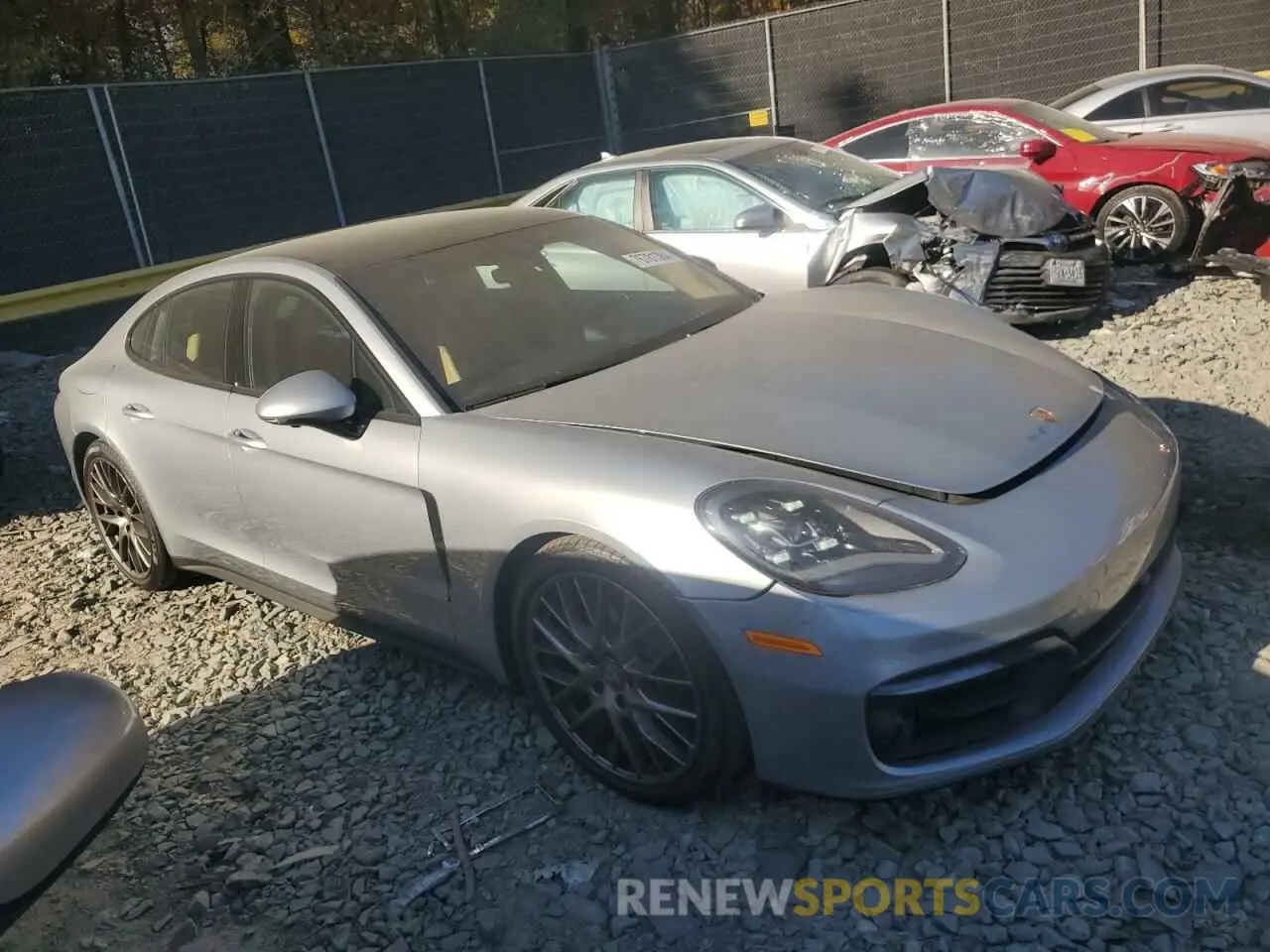 4 Photograph of a damaged car WP0AJ2A76ML120723 PORSCHE PANAMERA 2021