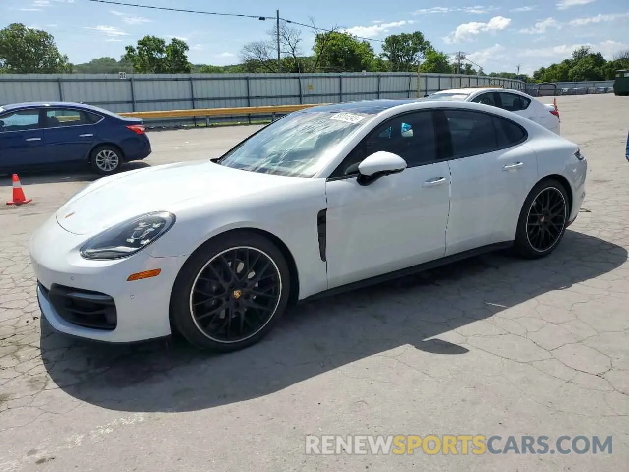 1 Photograph of a damaged car WP0AJ2A77ML118432 PORSCHE PANAMERA 2021
