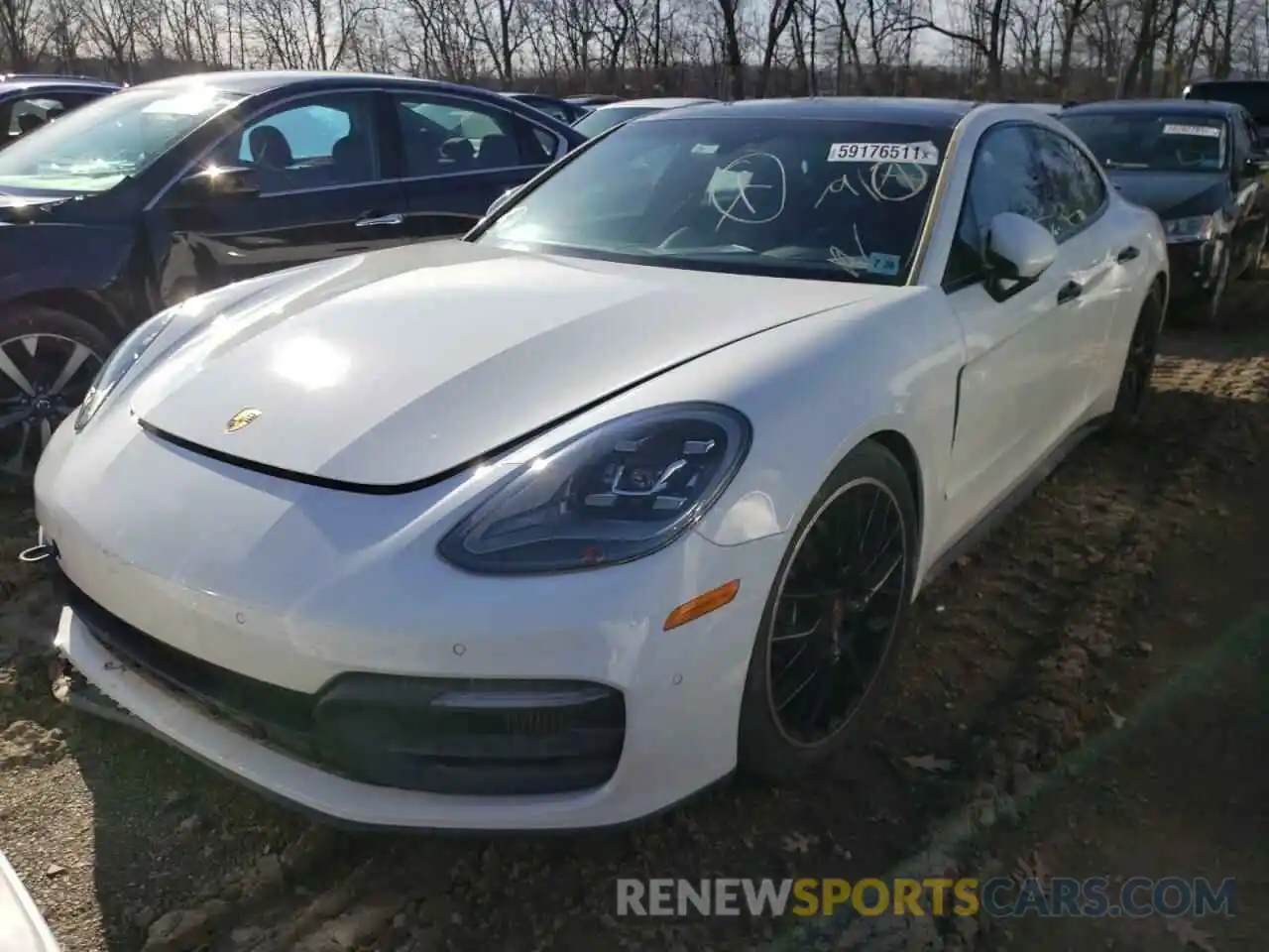 2 Photograph of a damaged car WP0AJ2A78ML116043 PORSCHE PANAMERA 2021