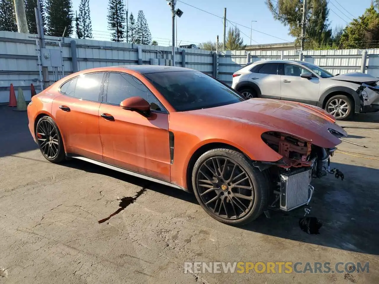 4 Photograph of a damaged car WP0AJ2A71NL101482 PORSCHE PANAMERA 2022