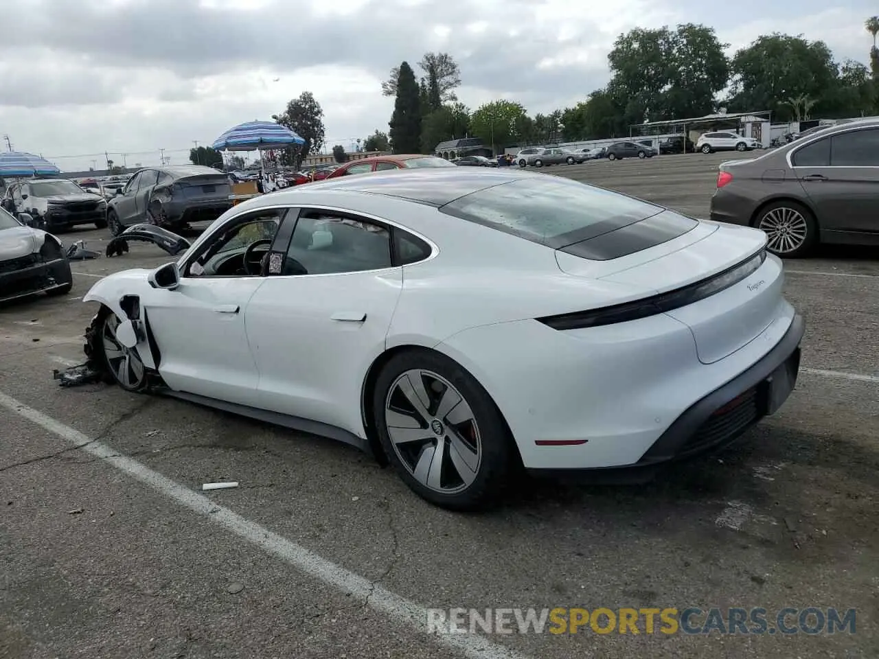 2 Photograph of a damaged car WP0AB2Y10LSA51954 PORSCHE TAYCAN 2020