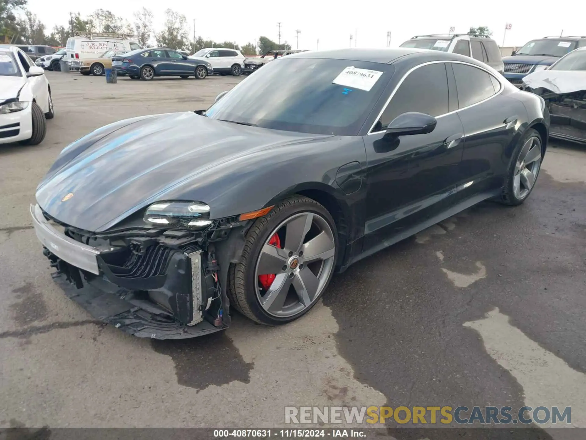 2 Photograph of a damaged car WP0AB2Y11LSA54278 PORSCHE TAYCAN 2020