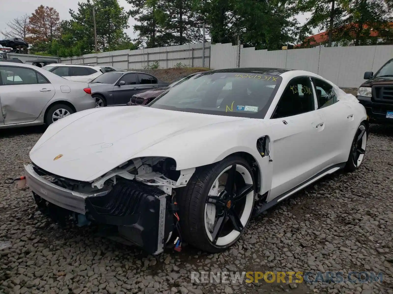 2 Photograph of a damaged car WP0AB2Y12LSA50434 PORSCHE TAYCAN 2020