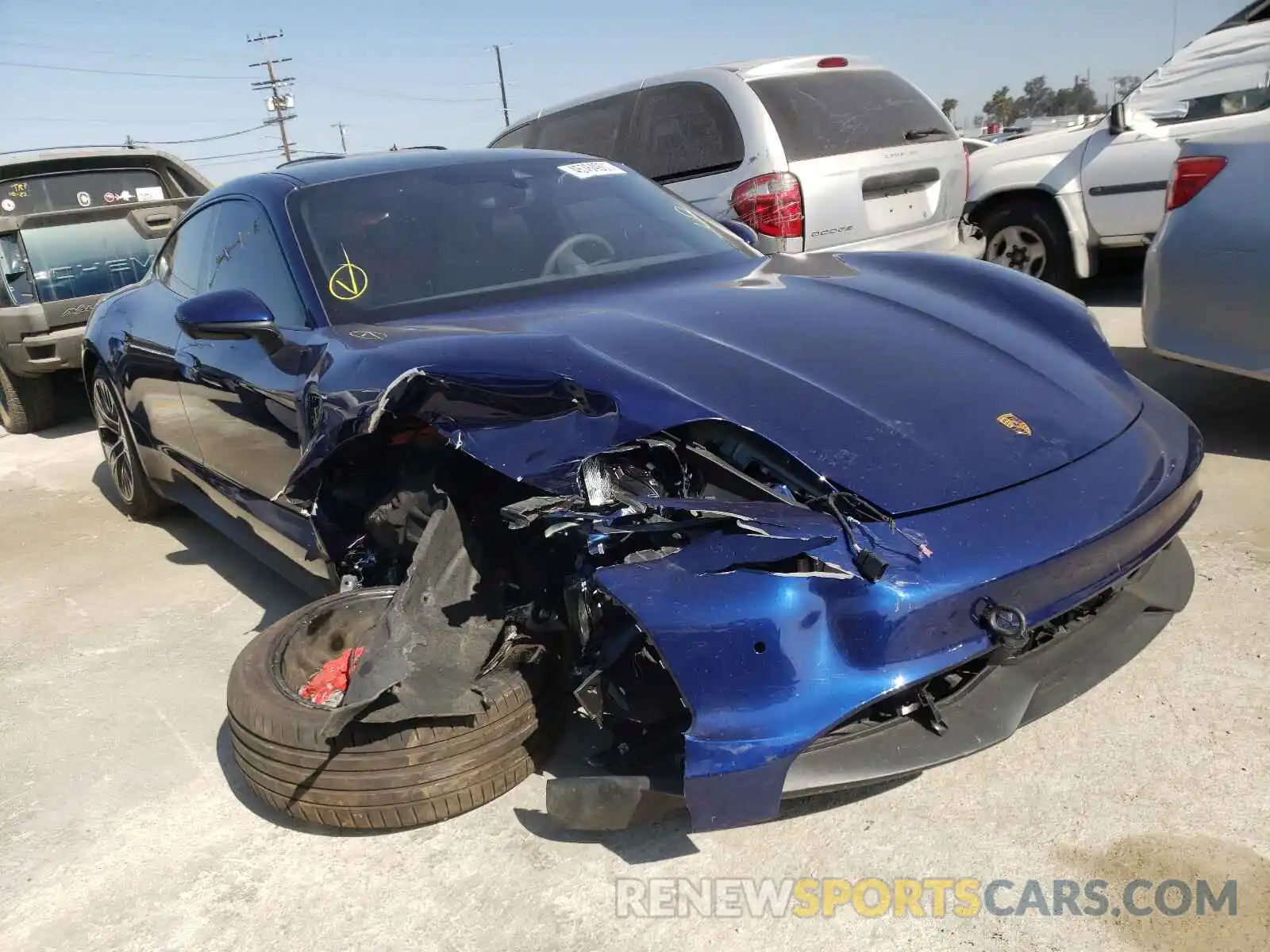 1 Photograph of a damaged car WP0AB2Y19LSA53816 PORSCHE TAYCAN 2020